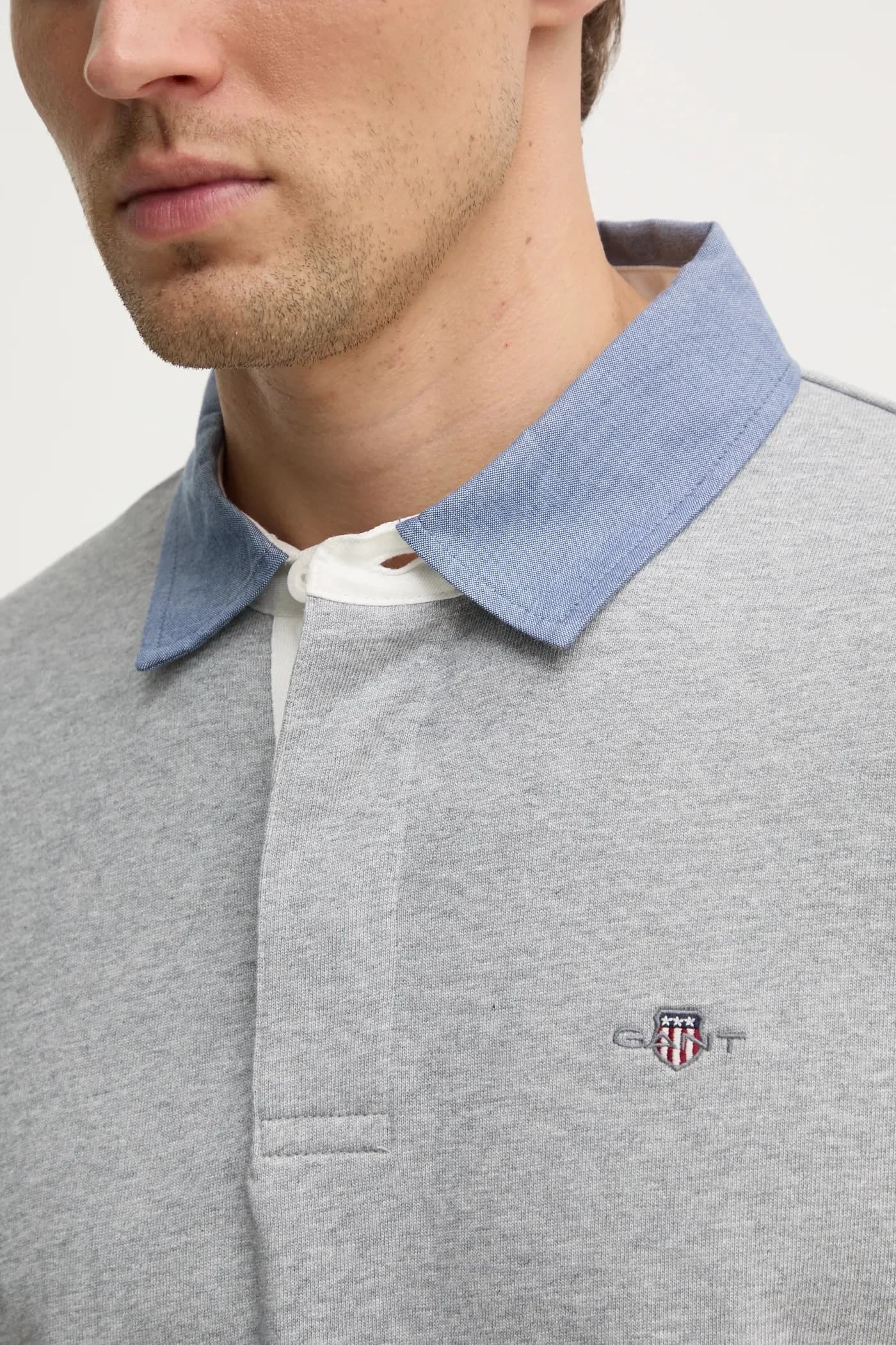 Хлопковая рубашка с длинным рукавом - фото 5