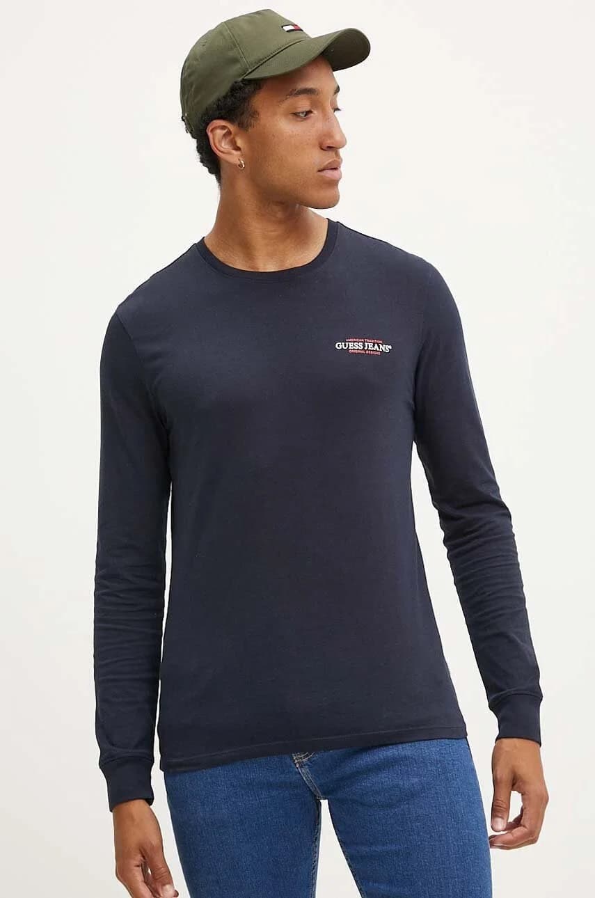 Хлопковая рубашка с длинным рукавом