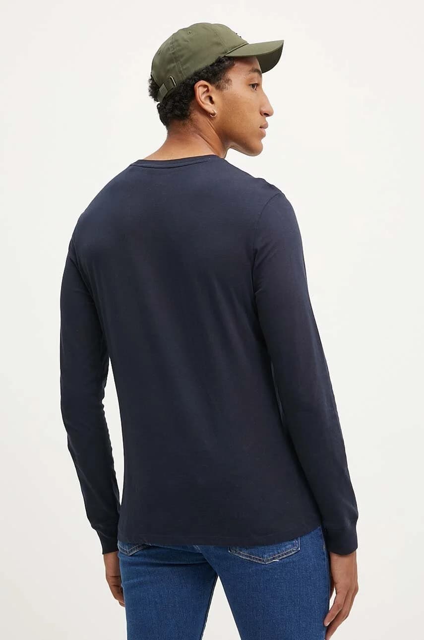 Хлопковая рубашка с длинным рукавом - фото 3