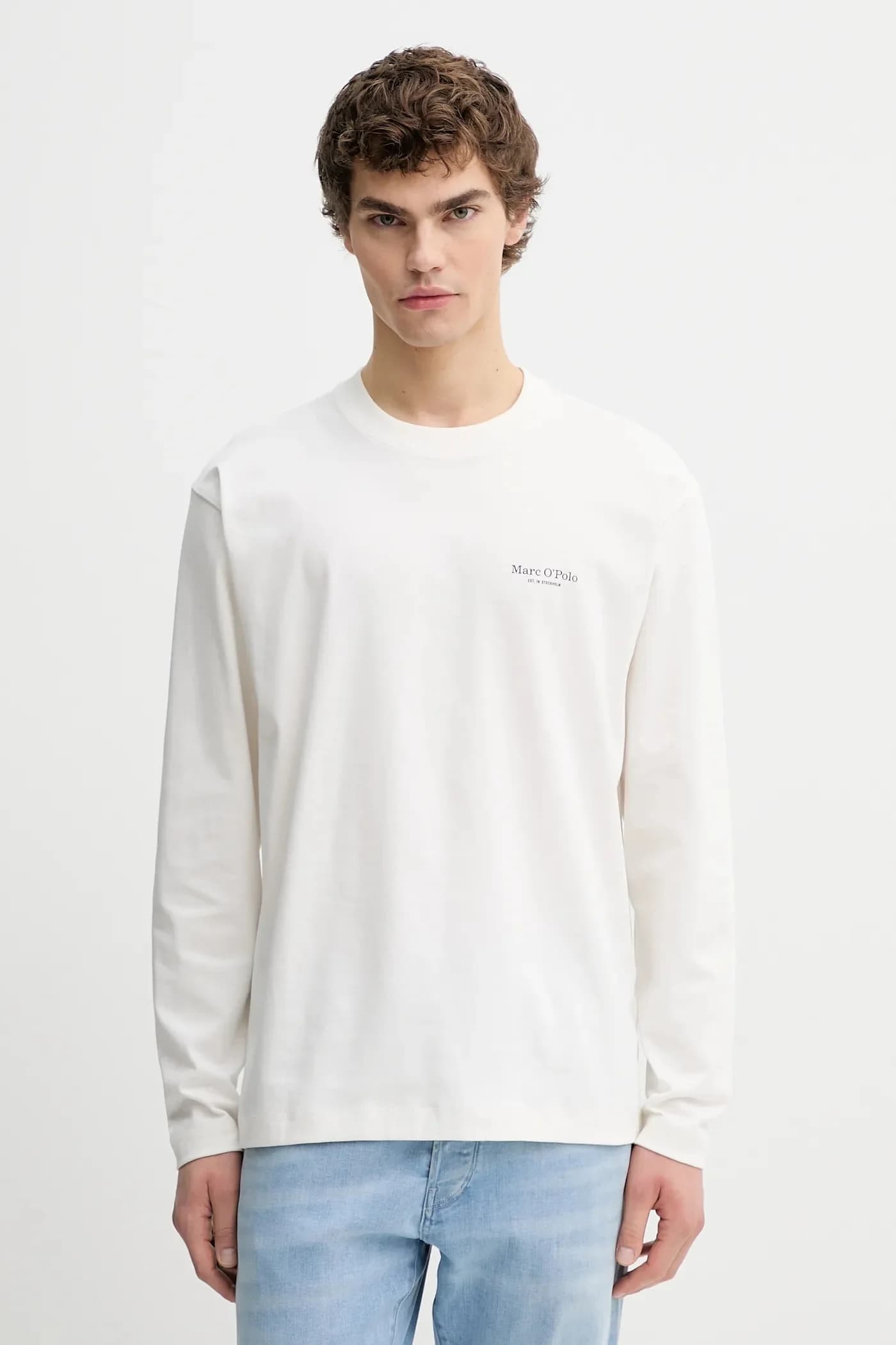 Хлопковая рубашка с длинным рукавом - фото 3