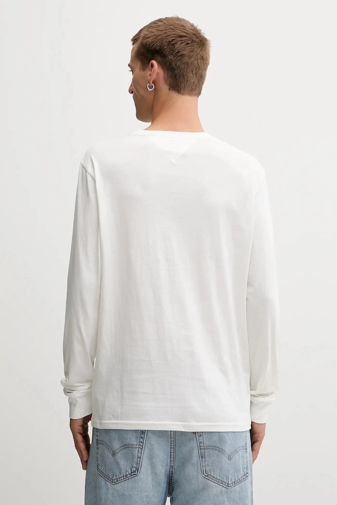 Хлопковая рубашка с длинным рукавом - фото 3