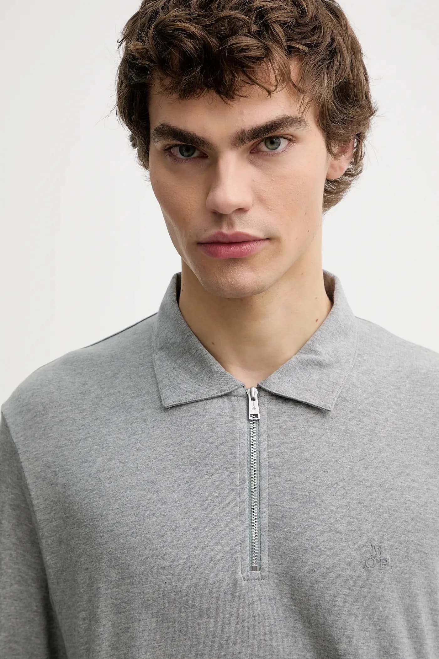 Хлопковая рубашка с длинным рукавом - фото 4