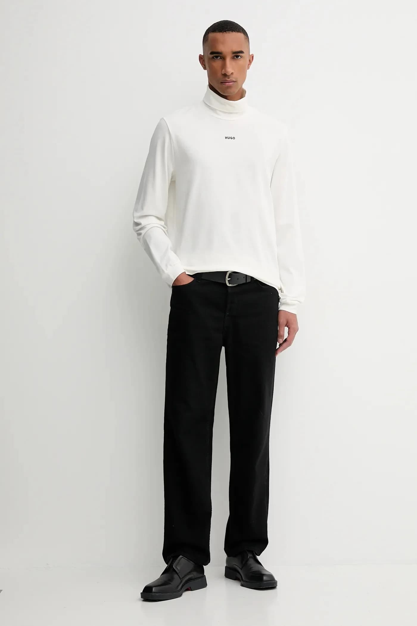 Хлопковая рубашка Daporollo с длинными рукавами - фото 2