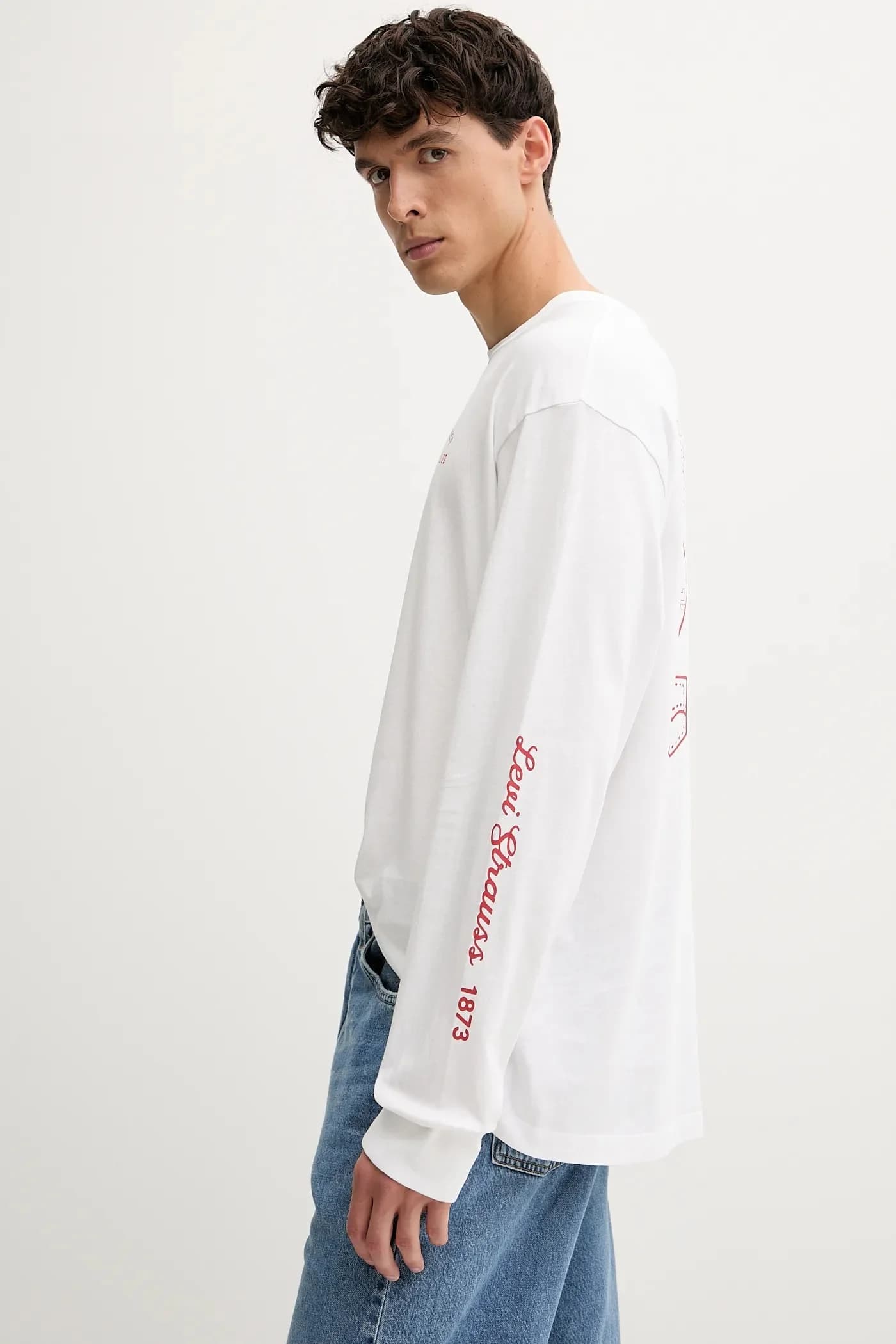 Хлопковая рубашка с длинным рукавом - фото 4