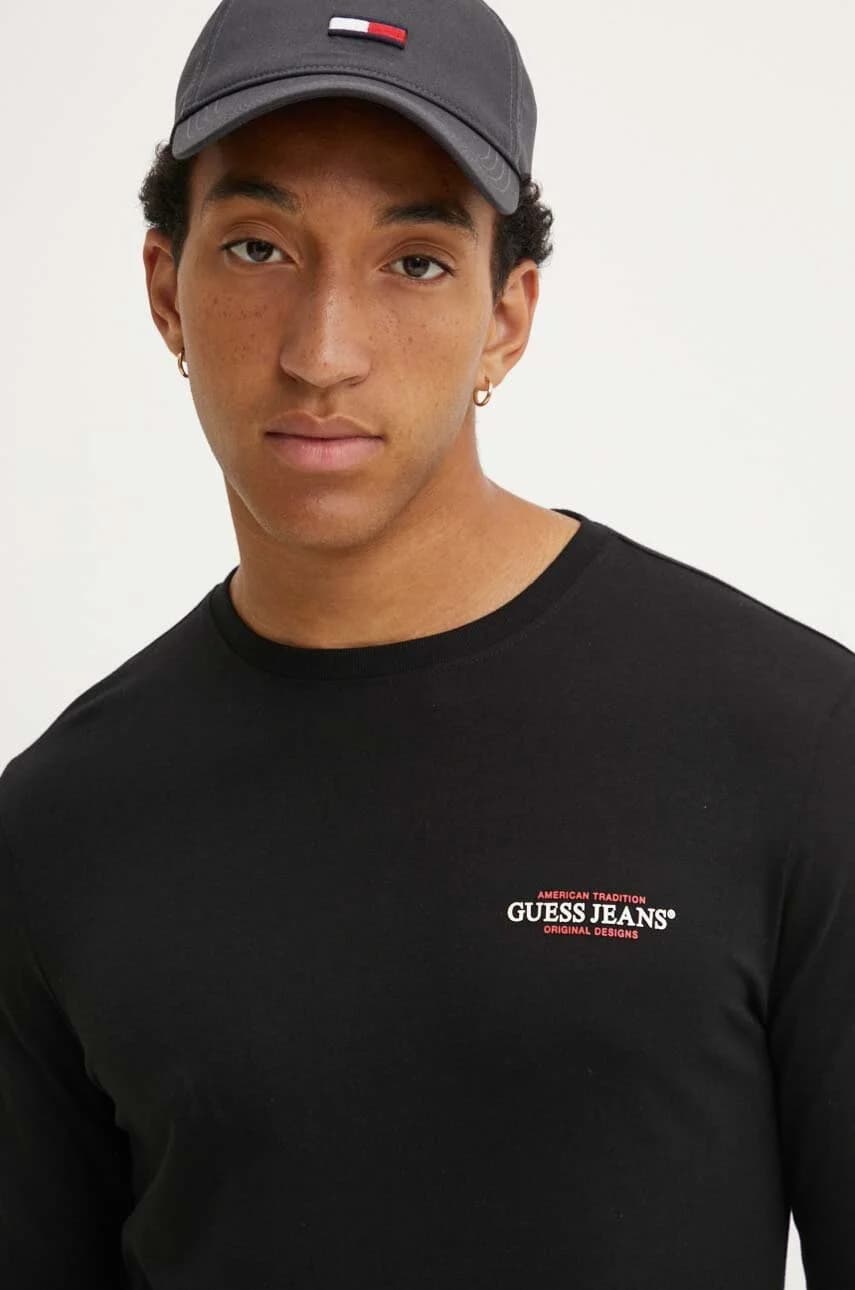 Хлопковая рубашка с длинным рукавом