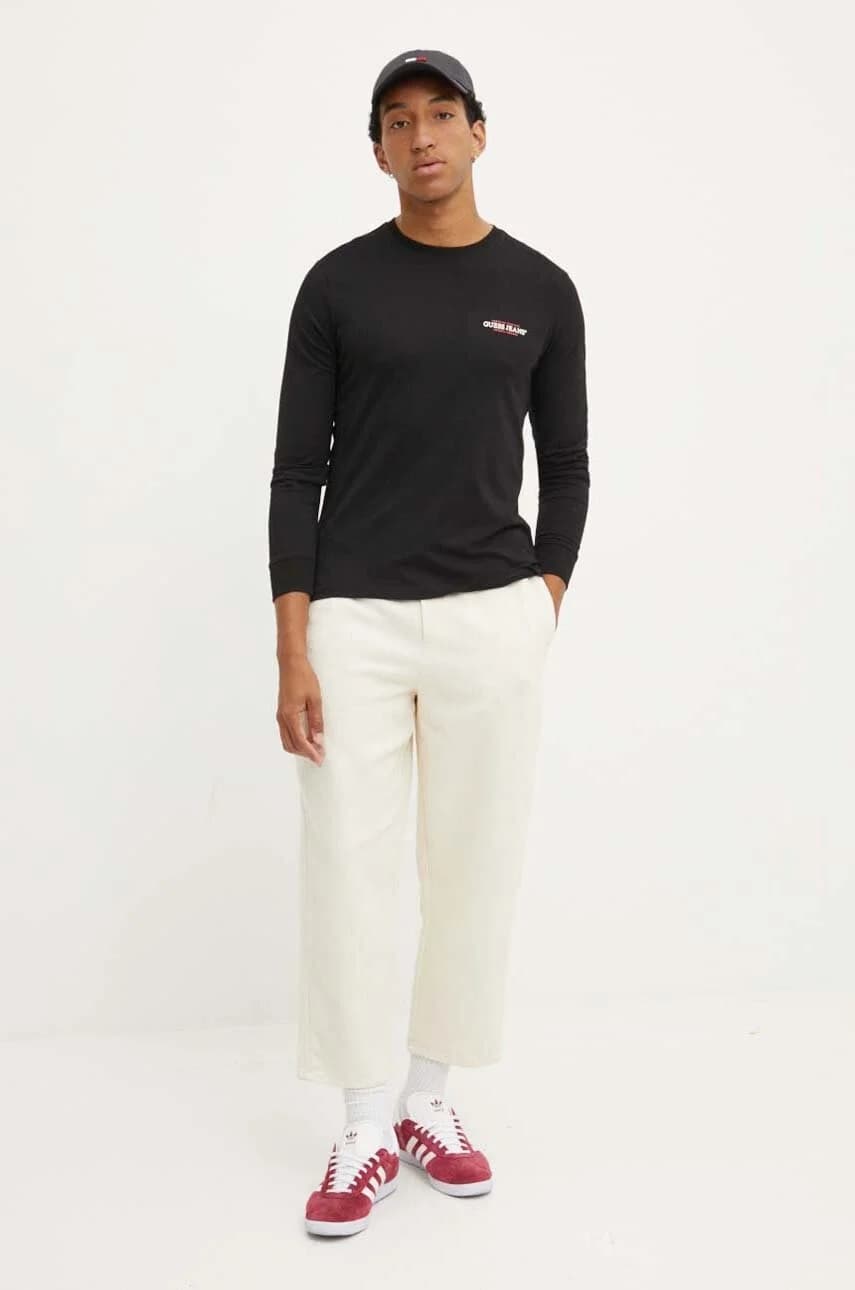 Хлопковая рубашка с длинным рукавом - фото 2