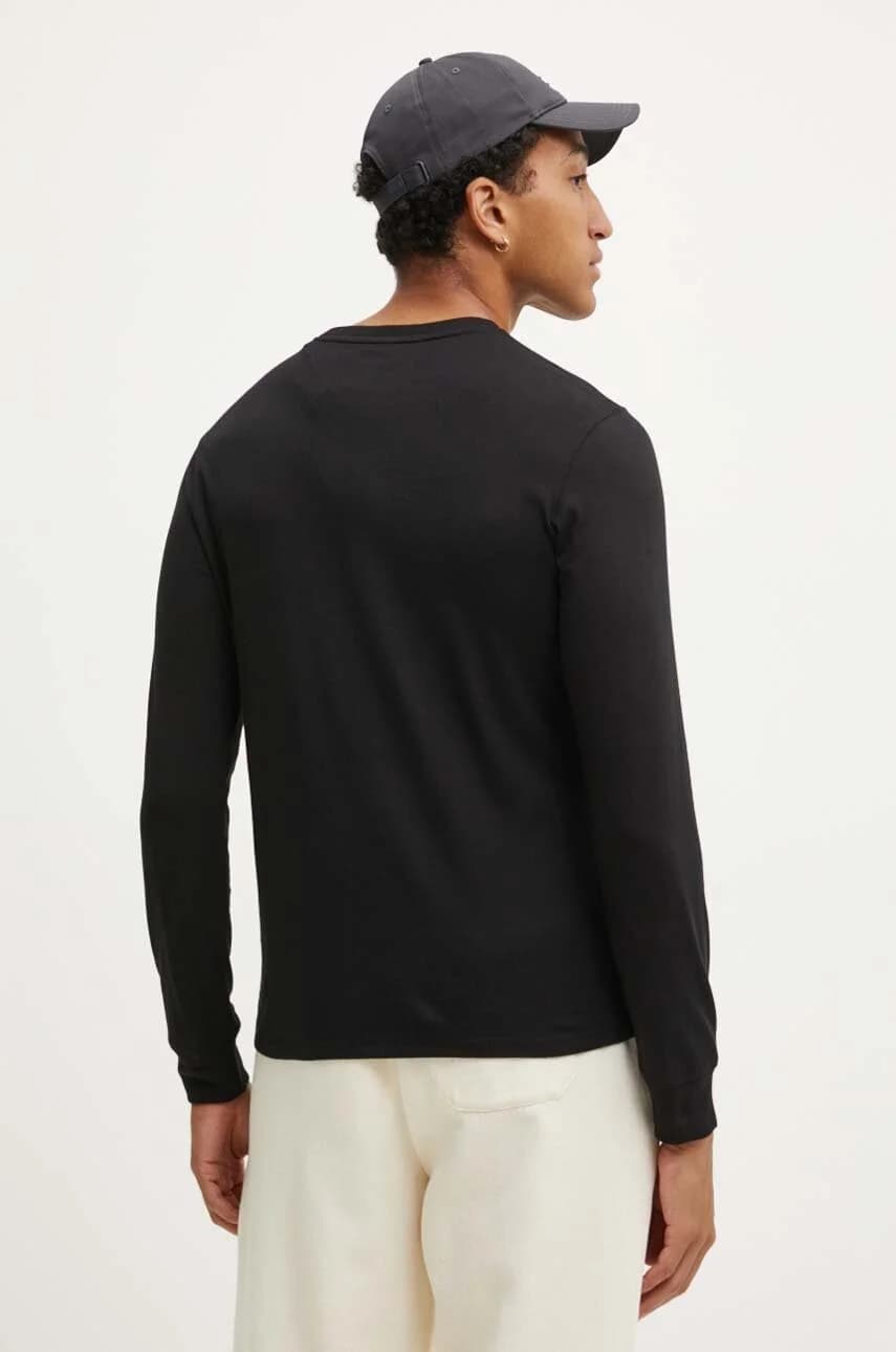 Хлопковая рубашка с длинным рукавом - фото 3