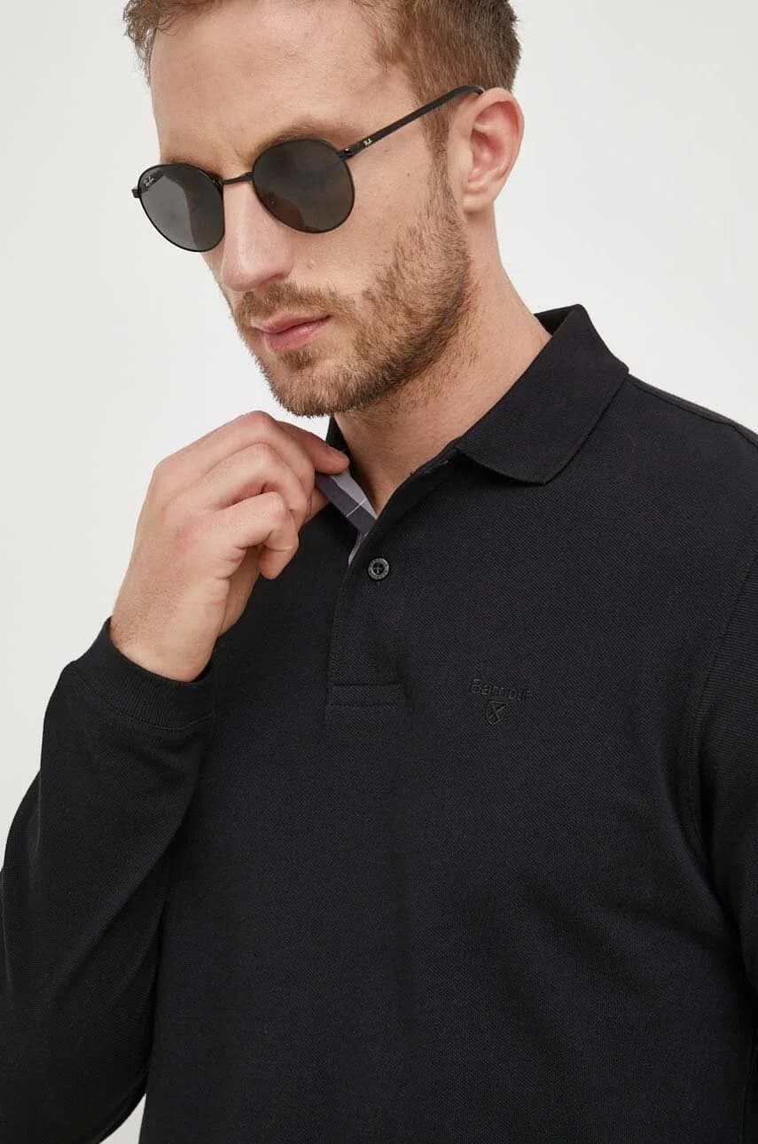 Хлопковая рубашка с длинным рукавом - фото 4