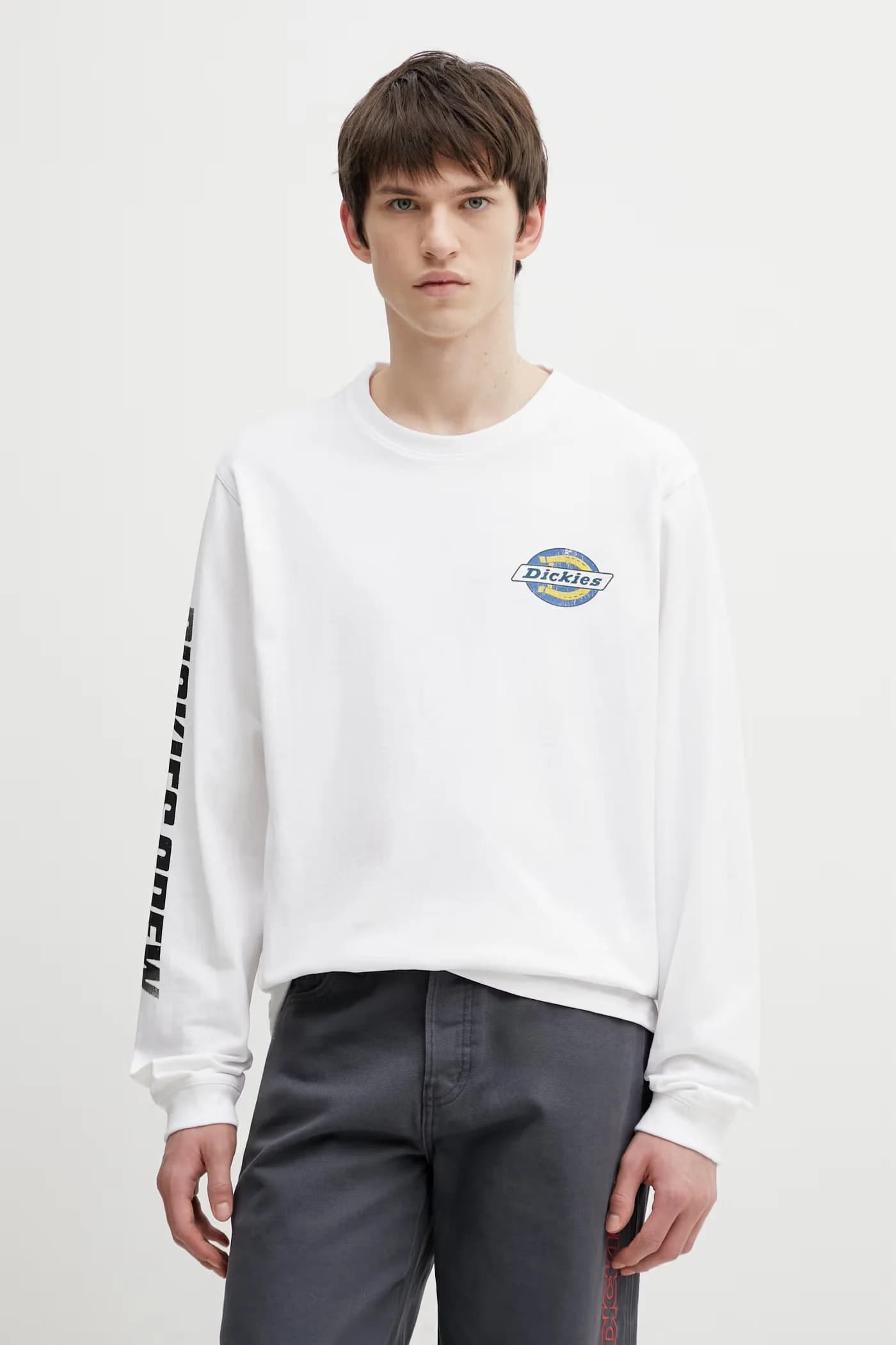 Хлопковая рубашка с длинным рукавом