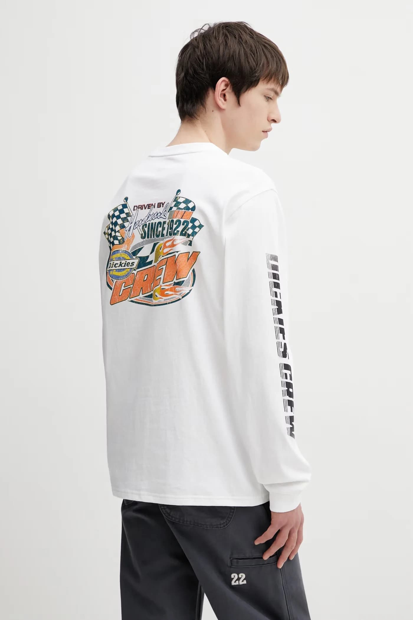 Хлопковая рубашка с длинным рукавом - фото 3