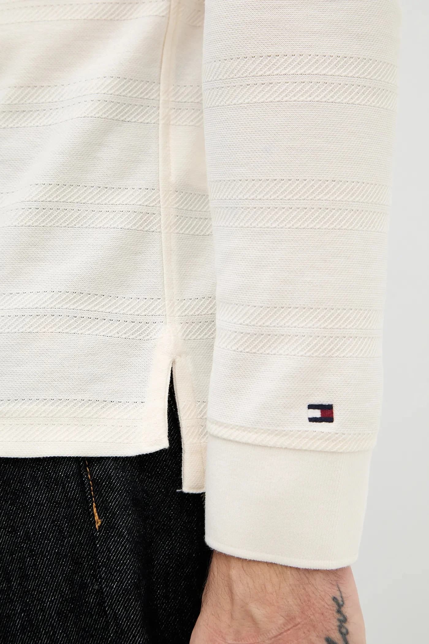 Хлопковая рубашка с длинным рукавом - фото 4