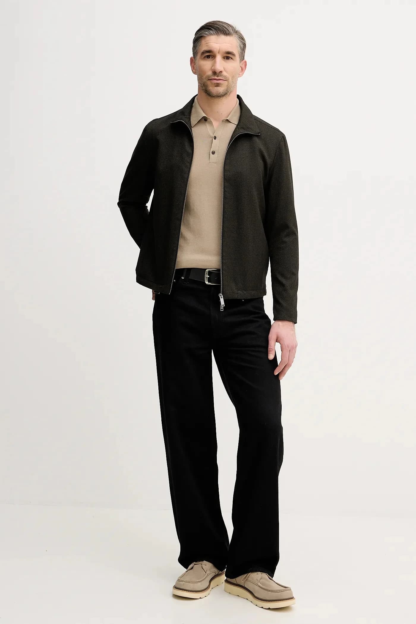 Хлопковая рубашка с длинным рукавом - фото 2