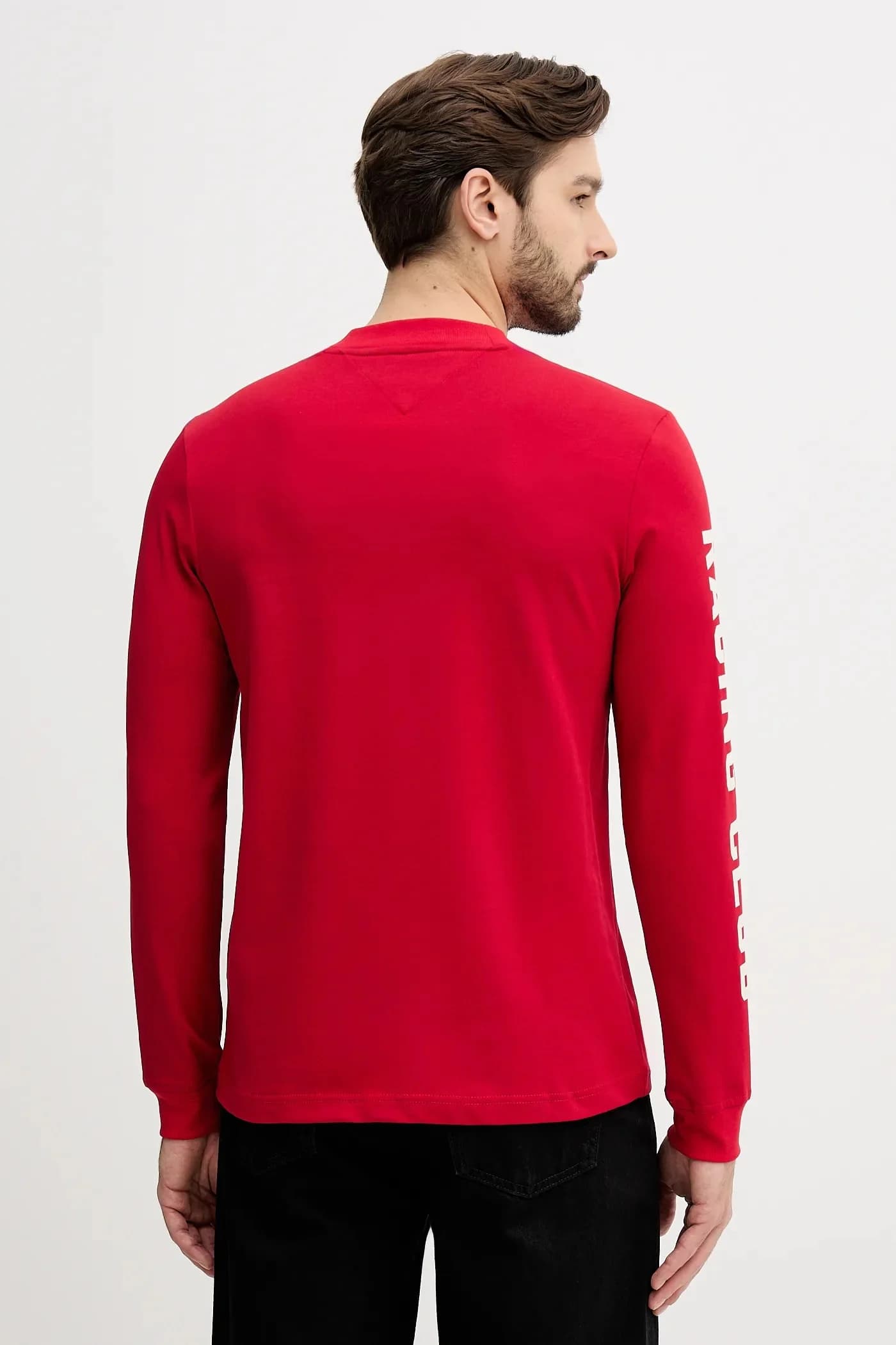 Хлопковая рубашка с длинным рукавом - фото 3