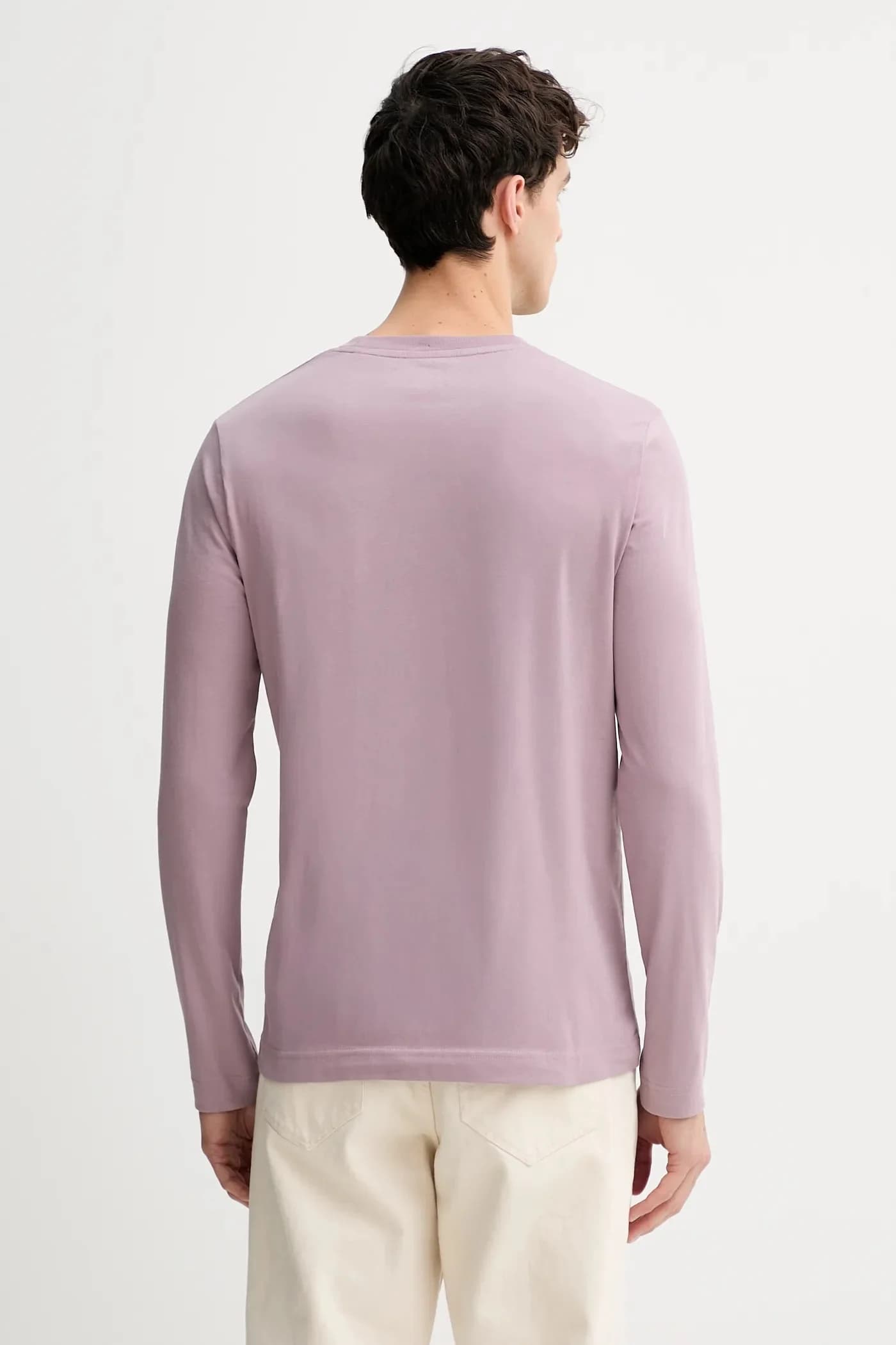 Хлопковая рубашка с длинным рукавом - фото 3