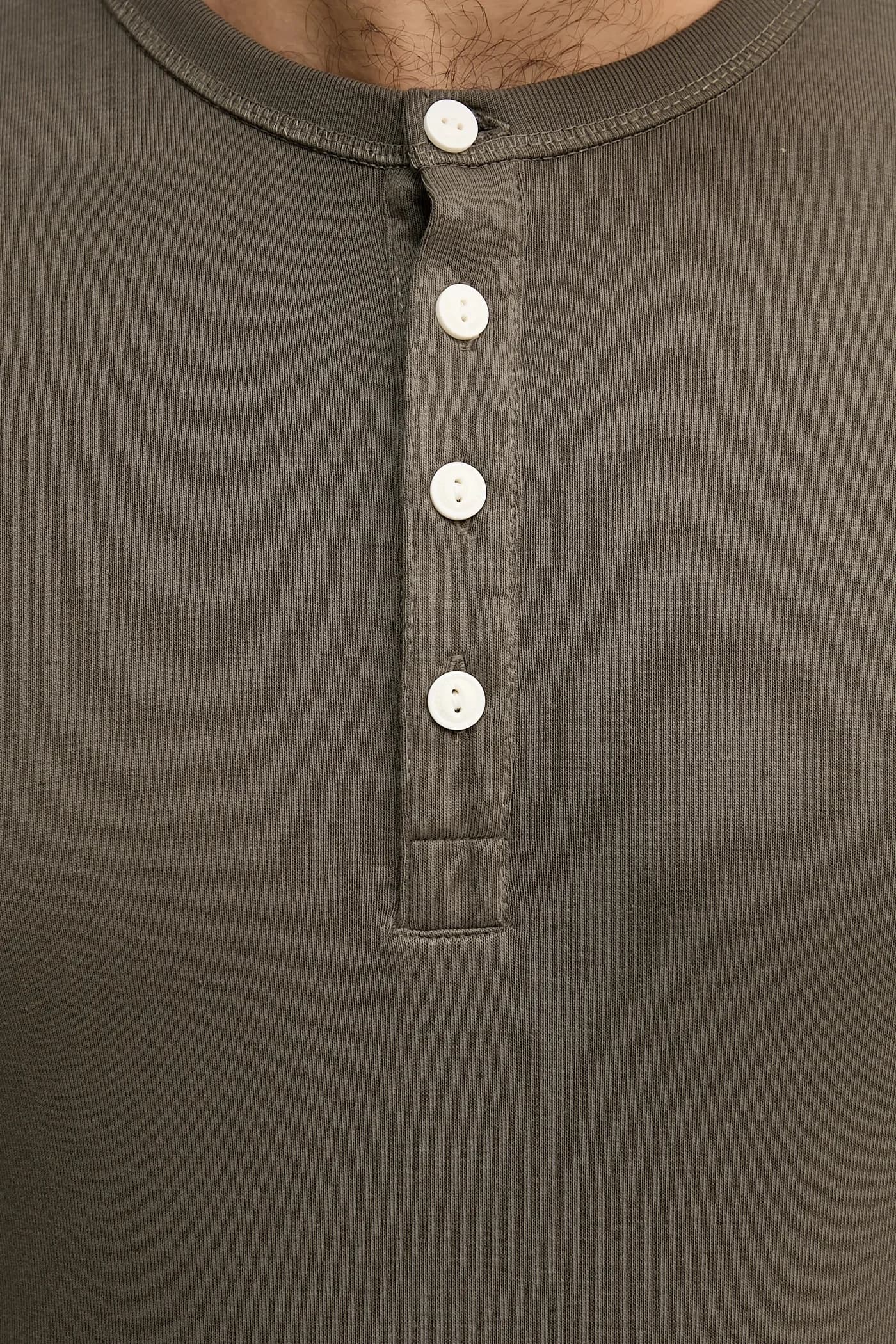 Хлопковая рубашка с длинным рукавом - фото 5