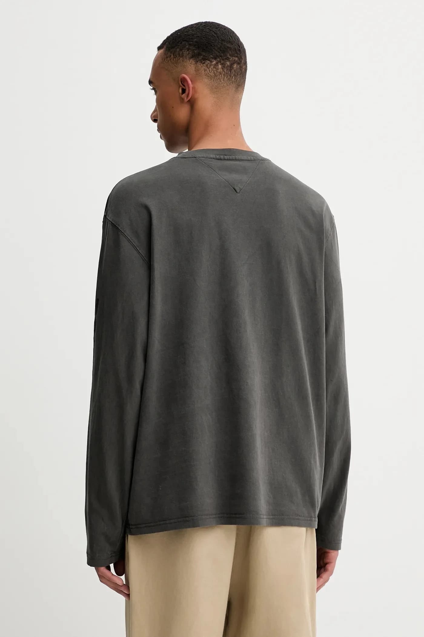 Хлопковая рубашка с длинным рукавом - фото 3