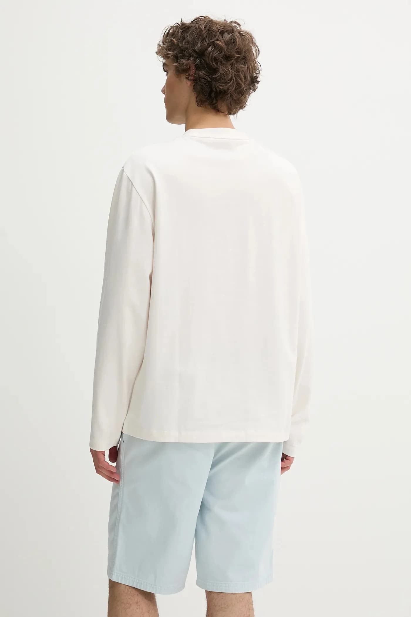 Хлопковая рубашка с длинным рукавом - фото 3