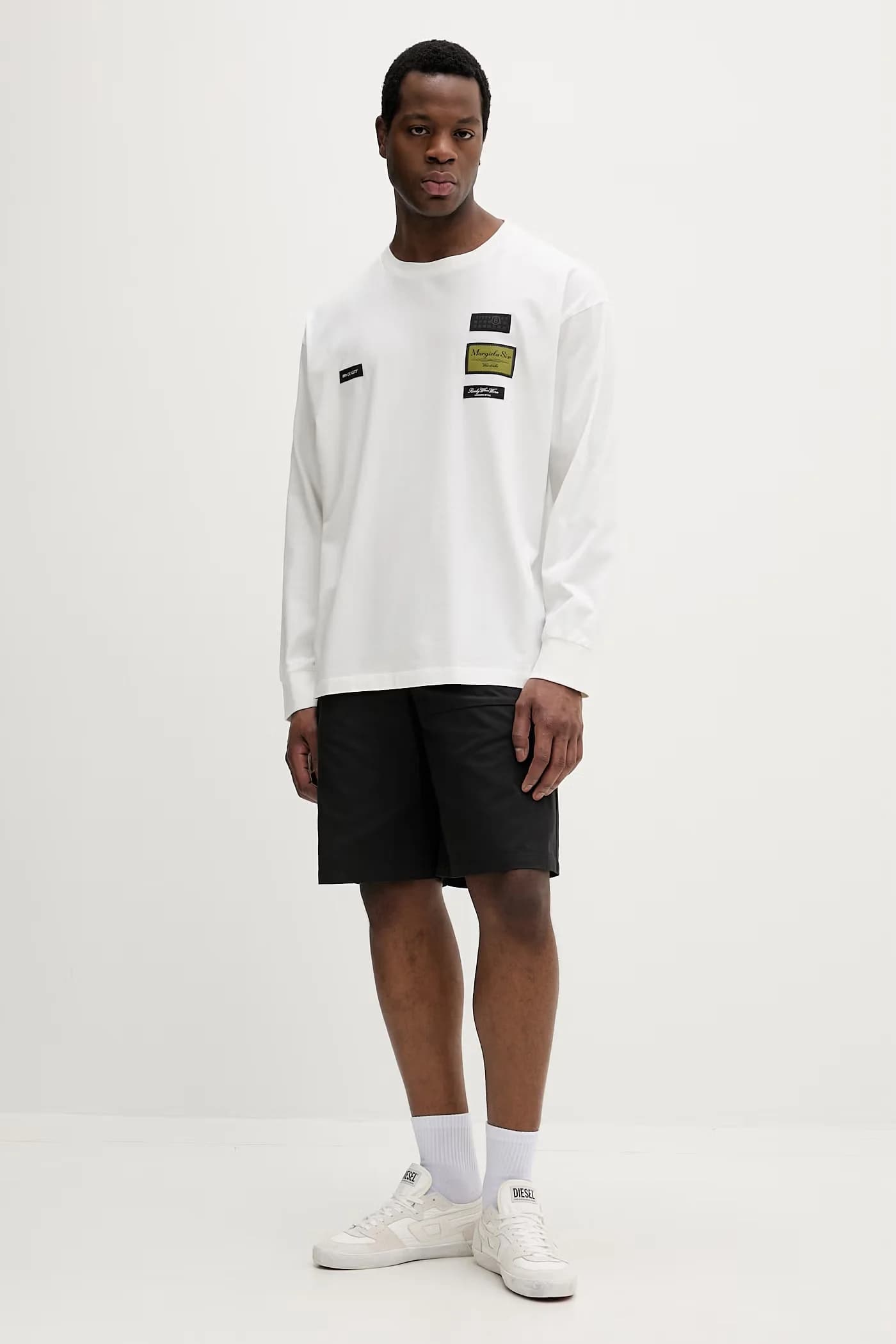 Хлопковая рубашка с длинным рукавом - фото 2