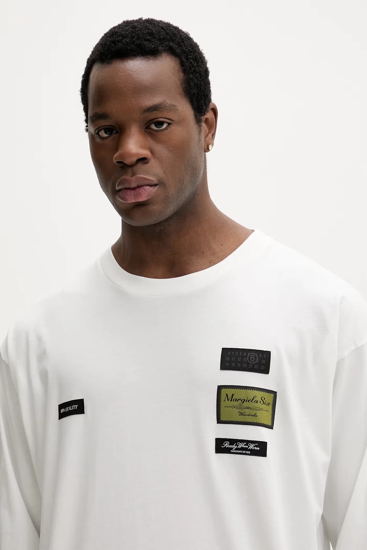 Хлопковая рубашка с длинным рукавом - фото 4