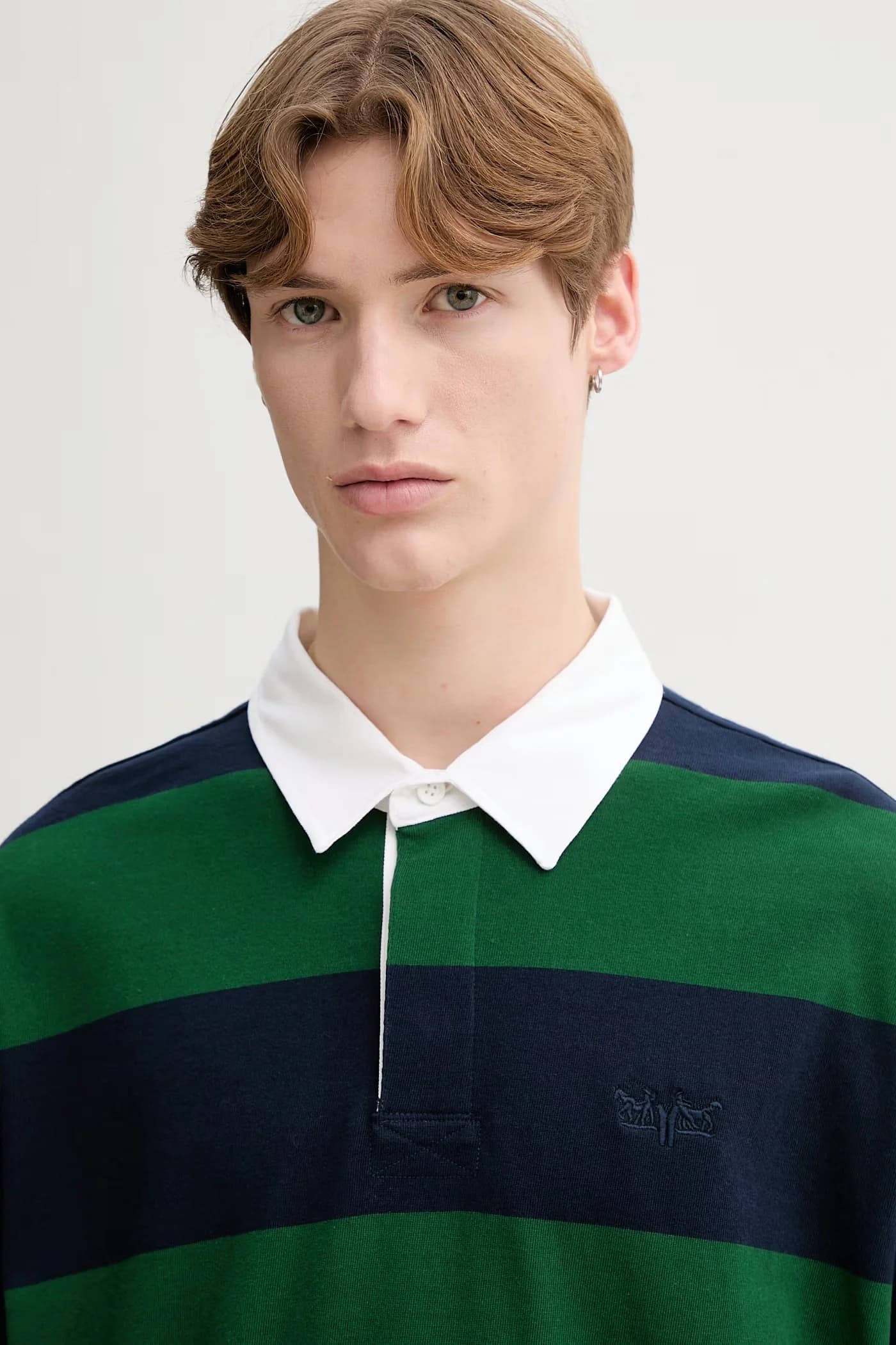 Хлопковая футболка с длинными рукавами HUDSON BOXY RUGBY - фото 4