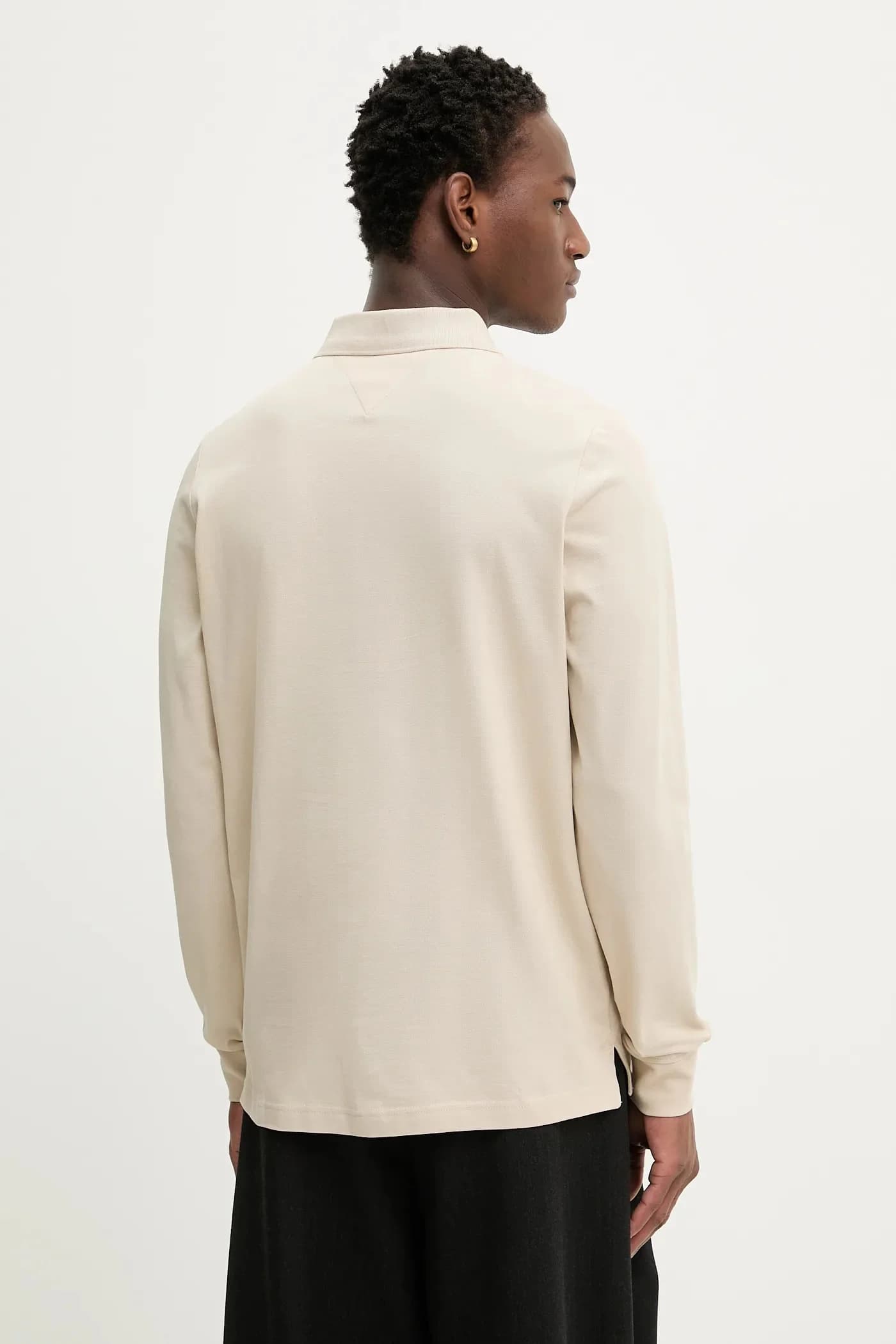 Хлопковая рубашка с длинным рукавом - фото 3