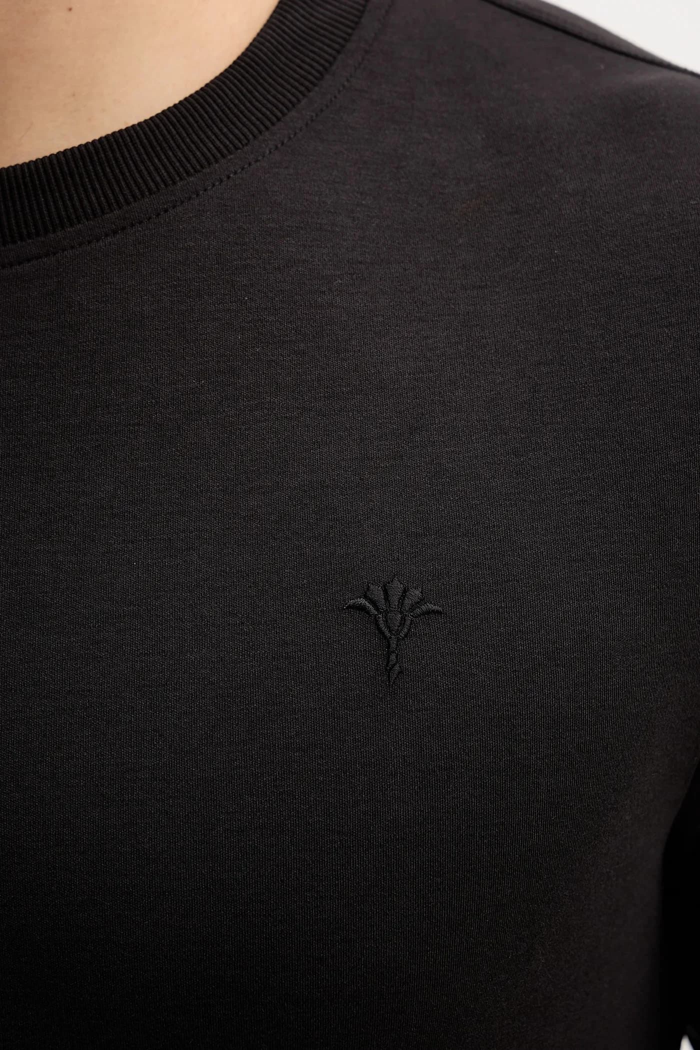 Хлопковая рубашка с длинным рукавом - фото 5