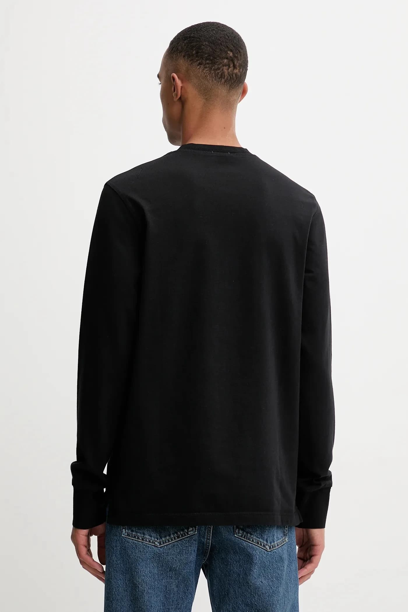 Хлопковая рубашка с длинным рукавом - фото 2