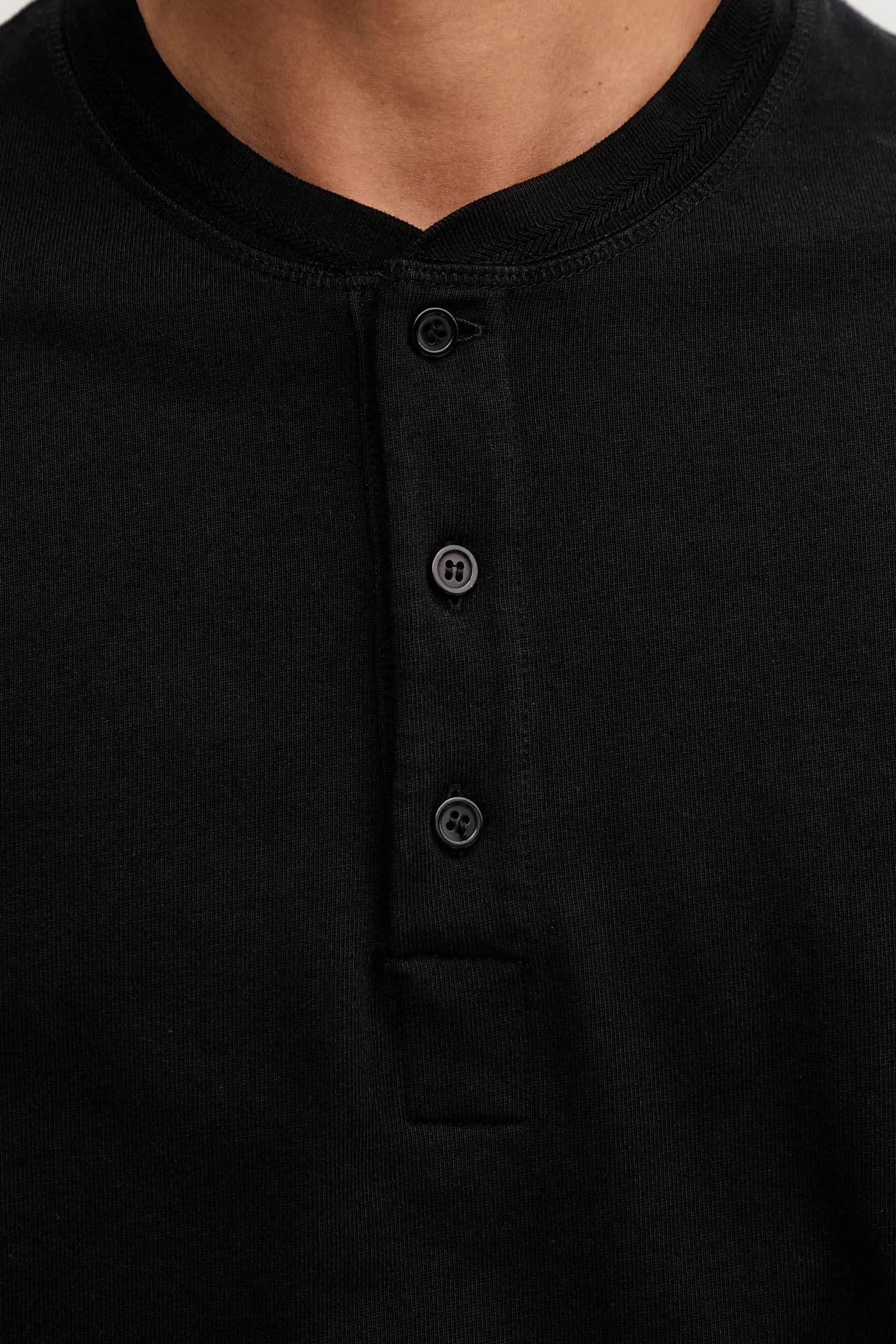 Хлопковая рубашка с длинным рукавом - фото 4