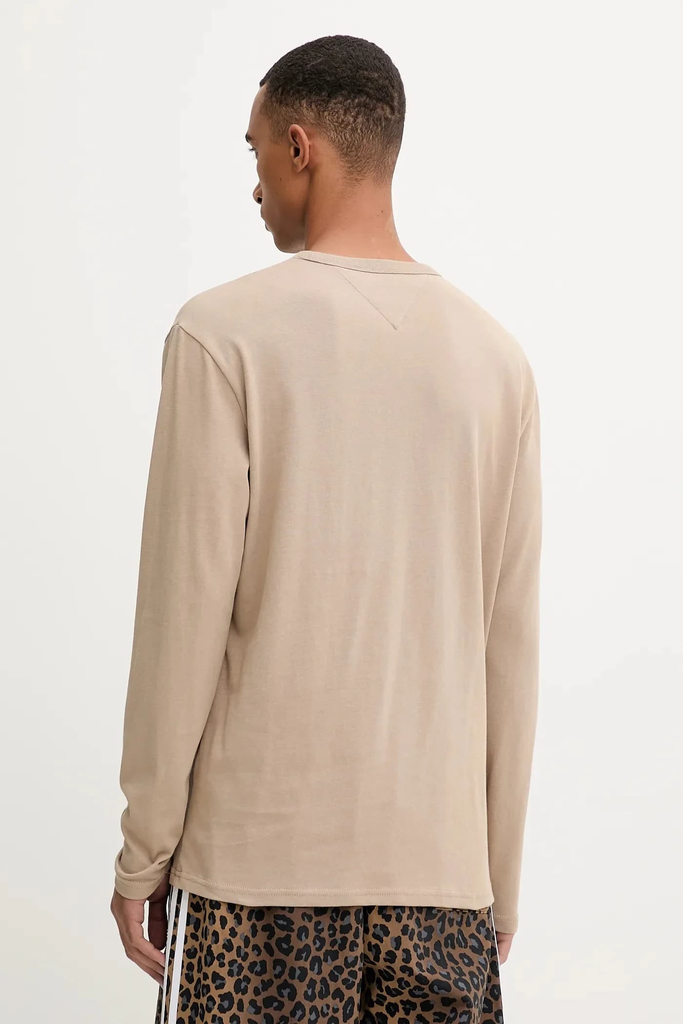 Хлопковая рубашка с длинным рукавом - фото 3