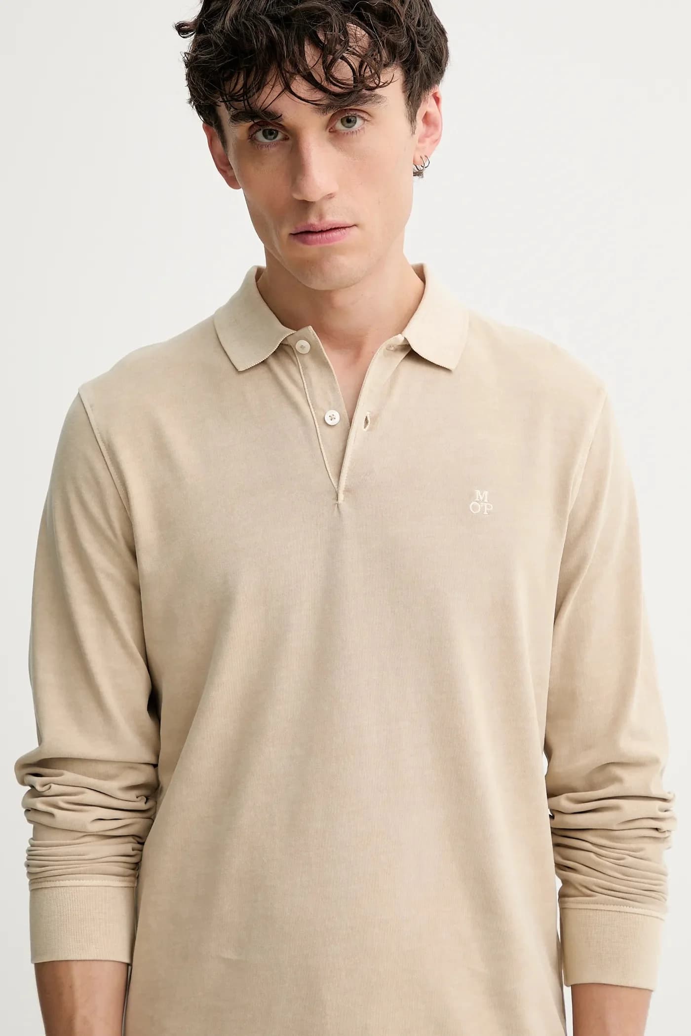 Хлопковая рубашка с длинным рукавом - фото 4