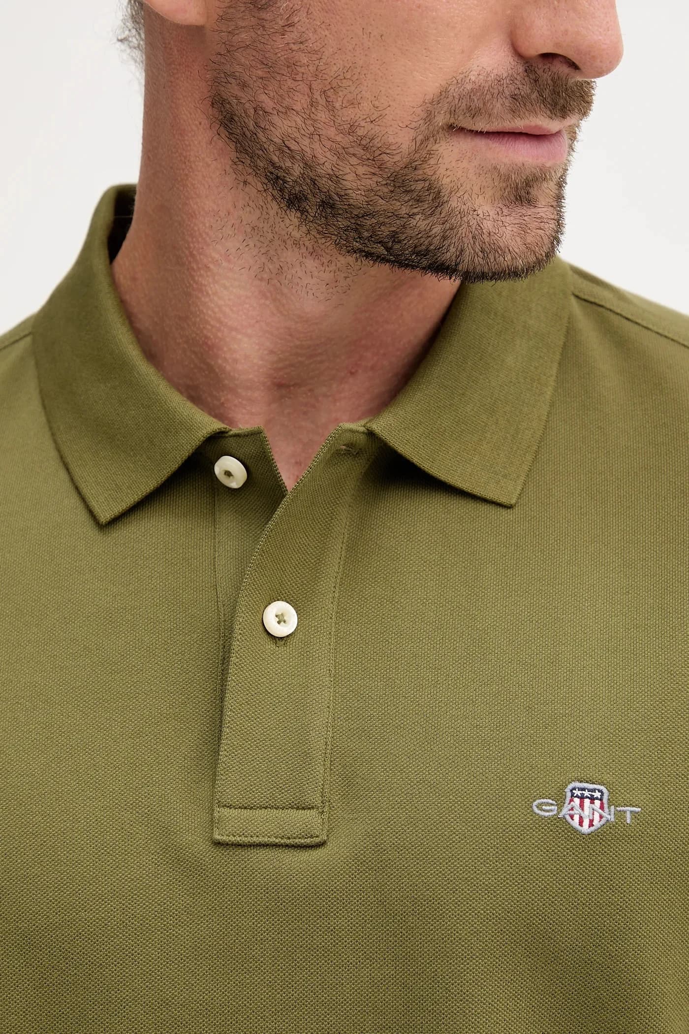 Хлопковая рубашка с длинным рукавом - фото 5