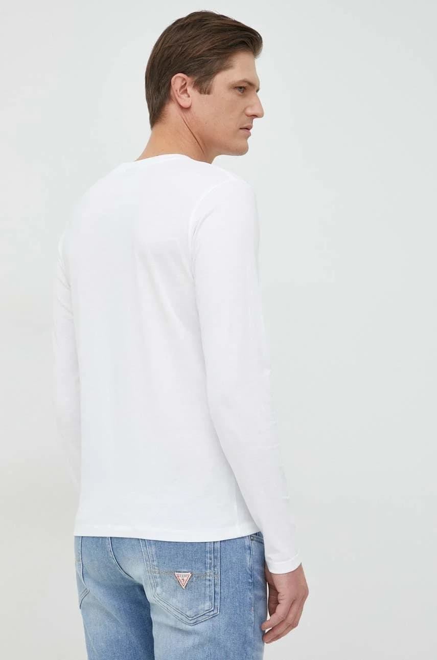 Хлопковая рубашка с длинным рукавом - фото 3