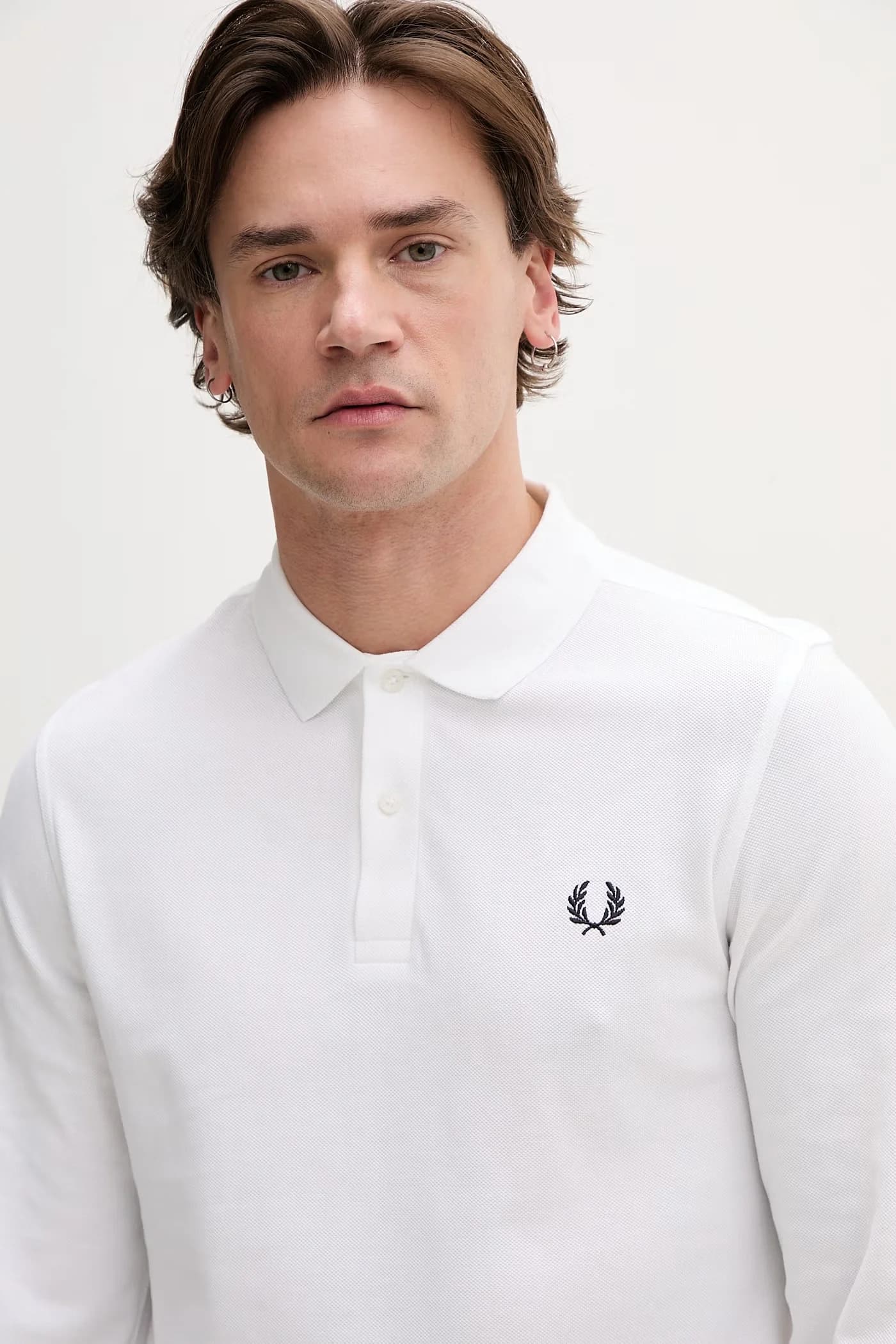 Хлопковая рубашка с длинным рукавом - фото 4