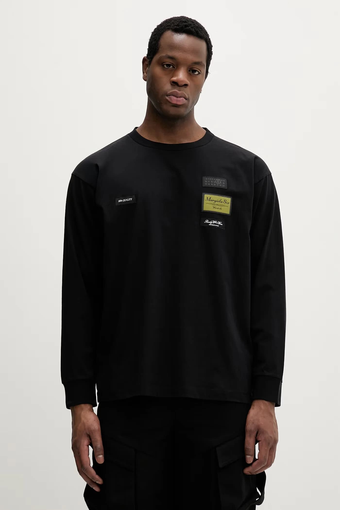 Хлопковая рубашка с длинным рукавом