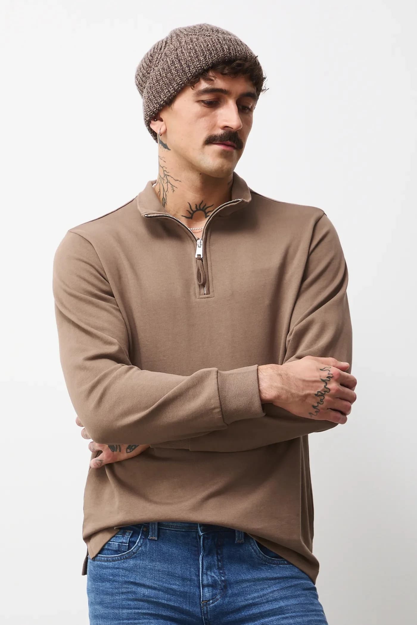 Хлопковая рубашка с длинным рукавом