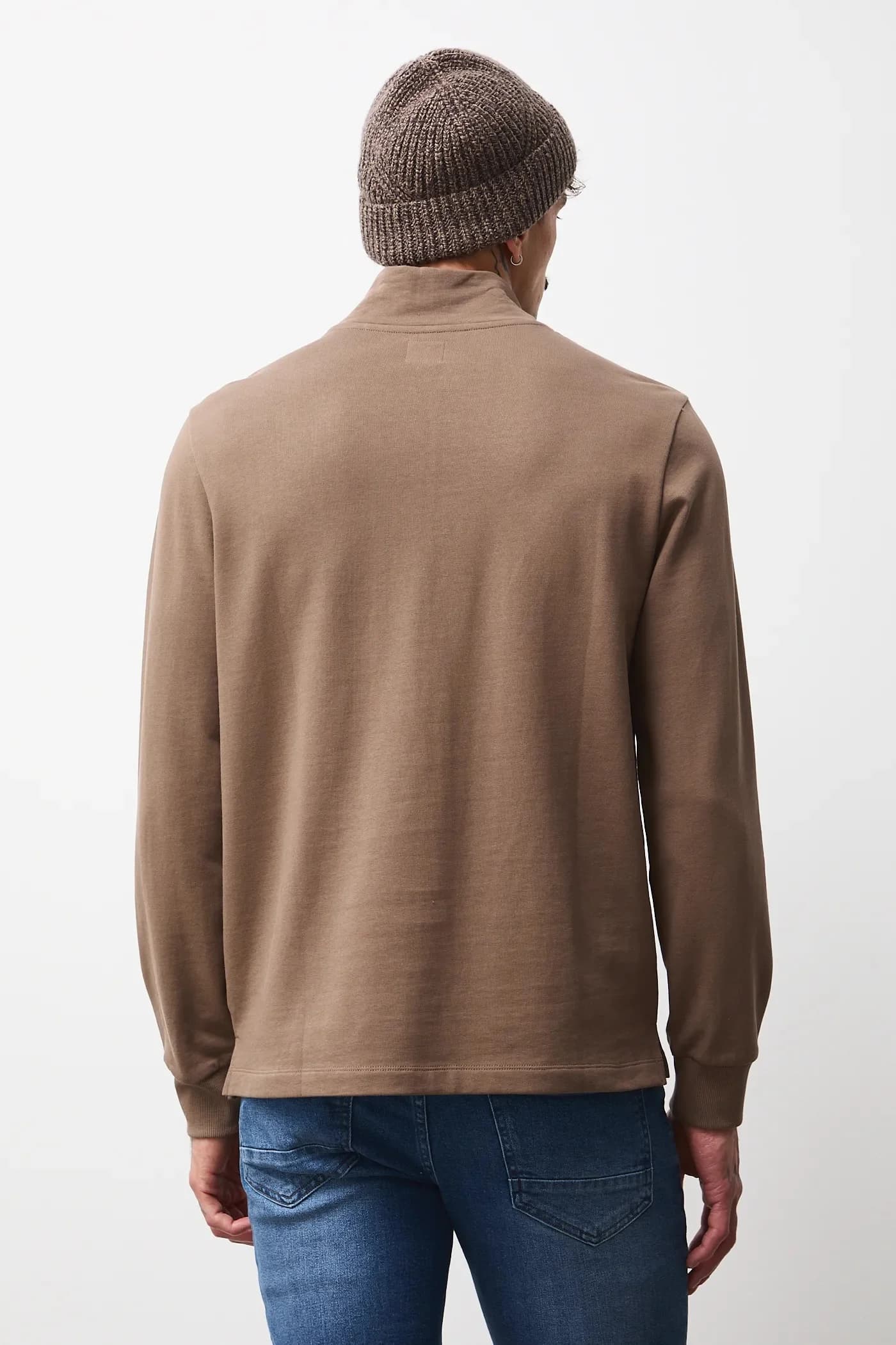 Хлопковая рубашка с длинным рукавом - фото 3