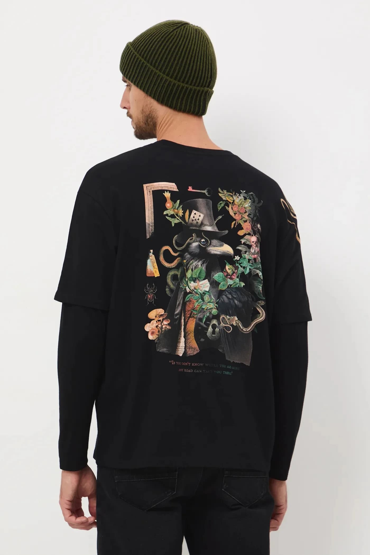 Хлопковая рубашка с длинным рукавом - фото 3