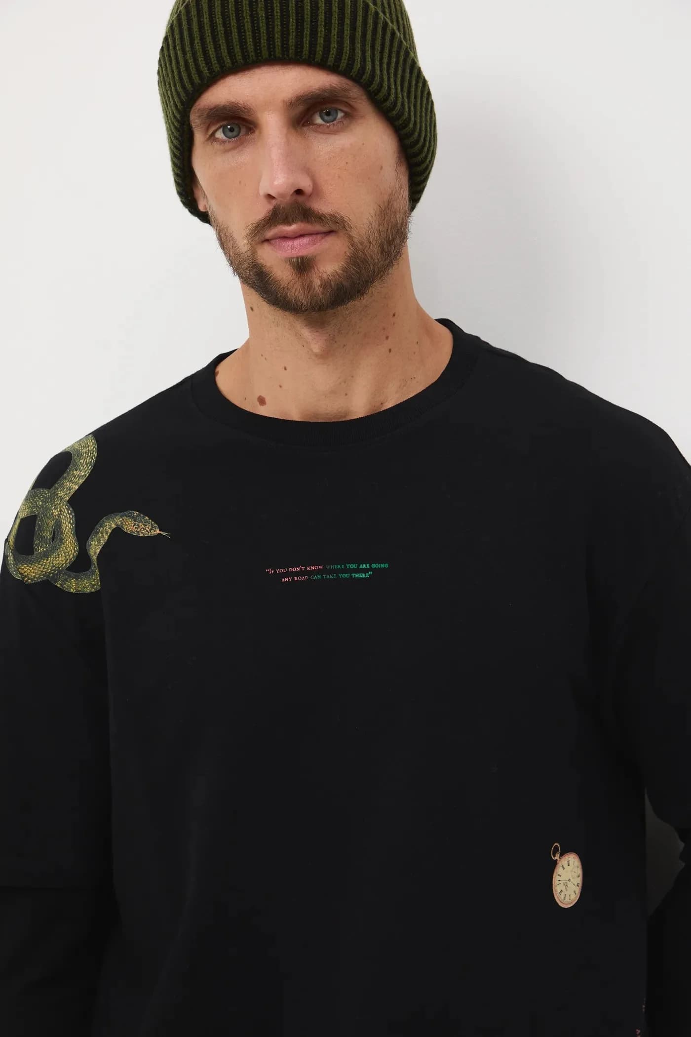 Хлопковая рубашка с длинным рукавом - фото 4