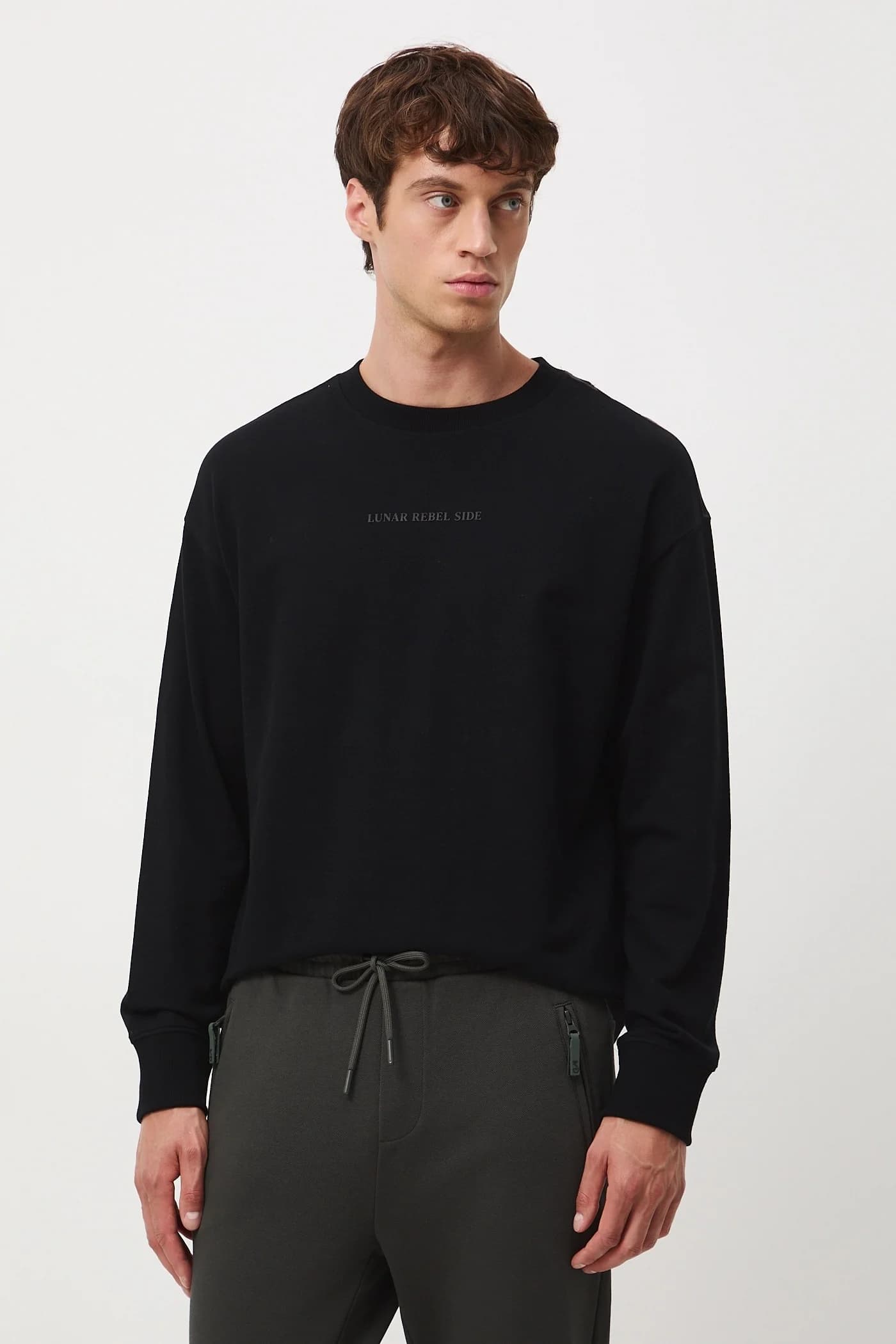 Хлопковая рубашка с длинным рукавом - фото 3