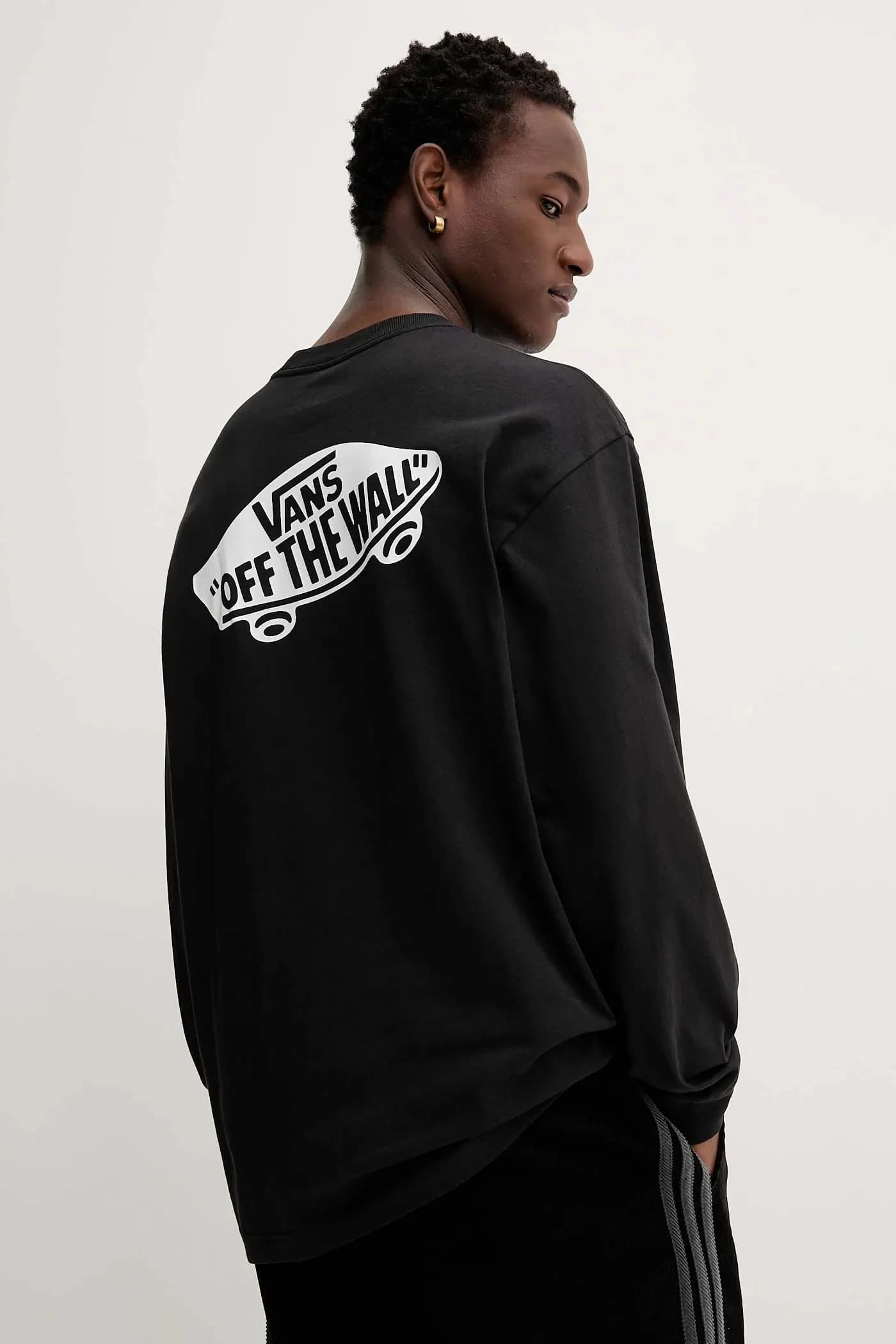 Хлопковая рубашка с длинным рукавом