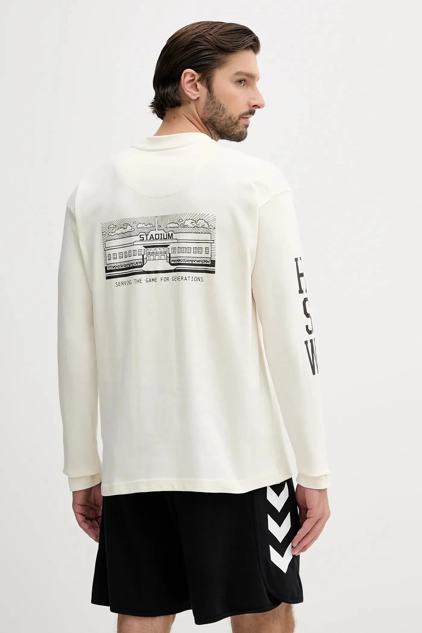 Хлопковая рубашка с длинным рукавом - фото 3