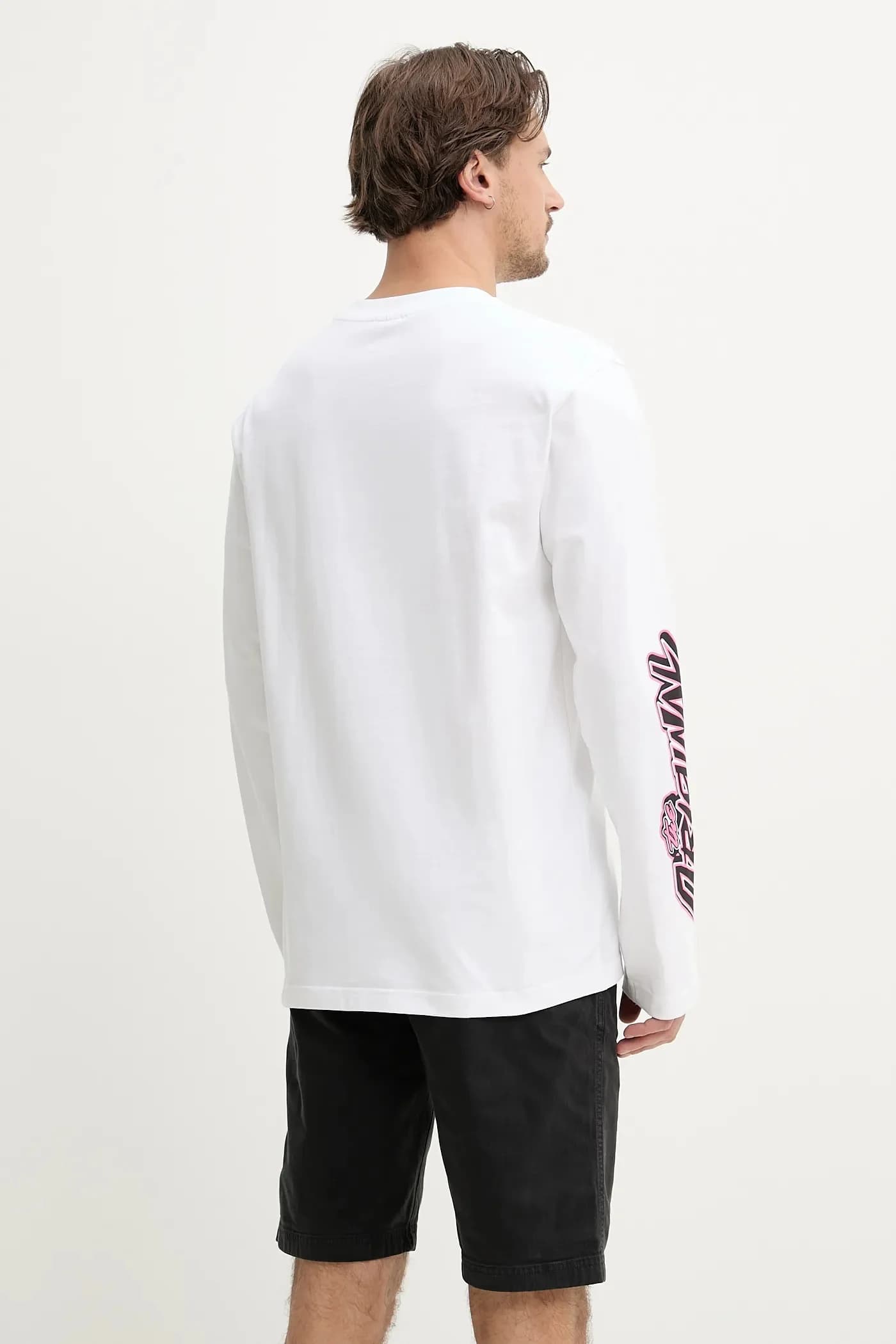 Хлопковая рубашка с длинным рукавом - фото 3