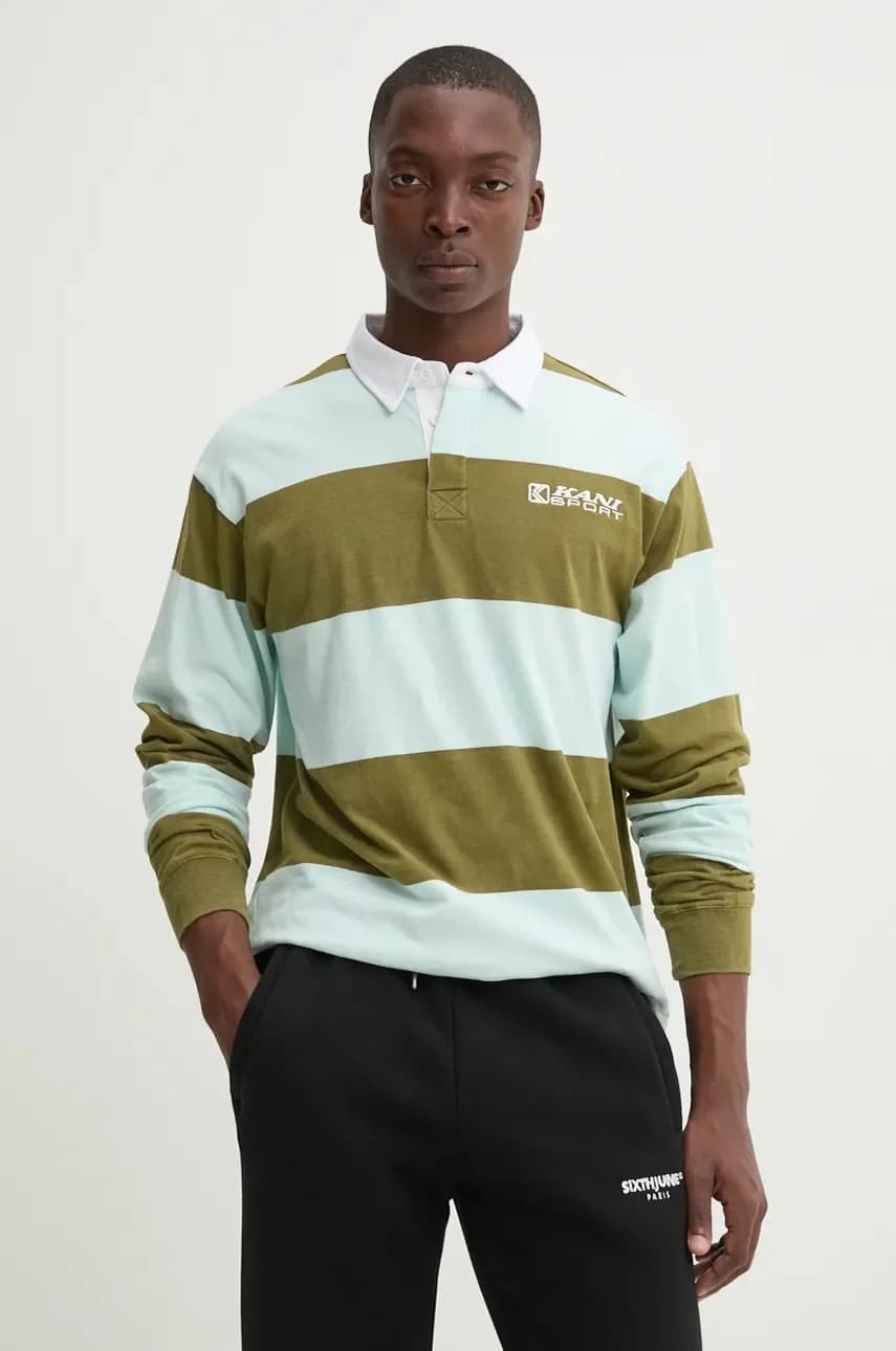 Хлопковая рубашка с длинным рукавом