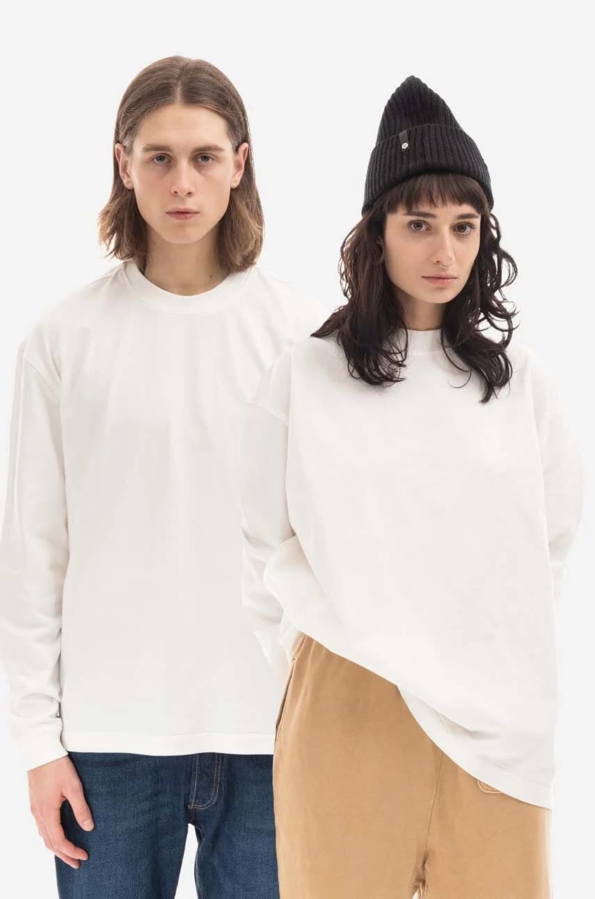 Хлопковая рубашка с длинным рукавом