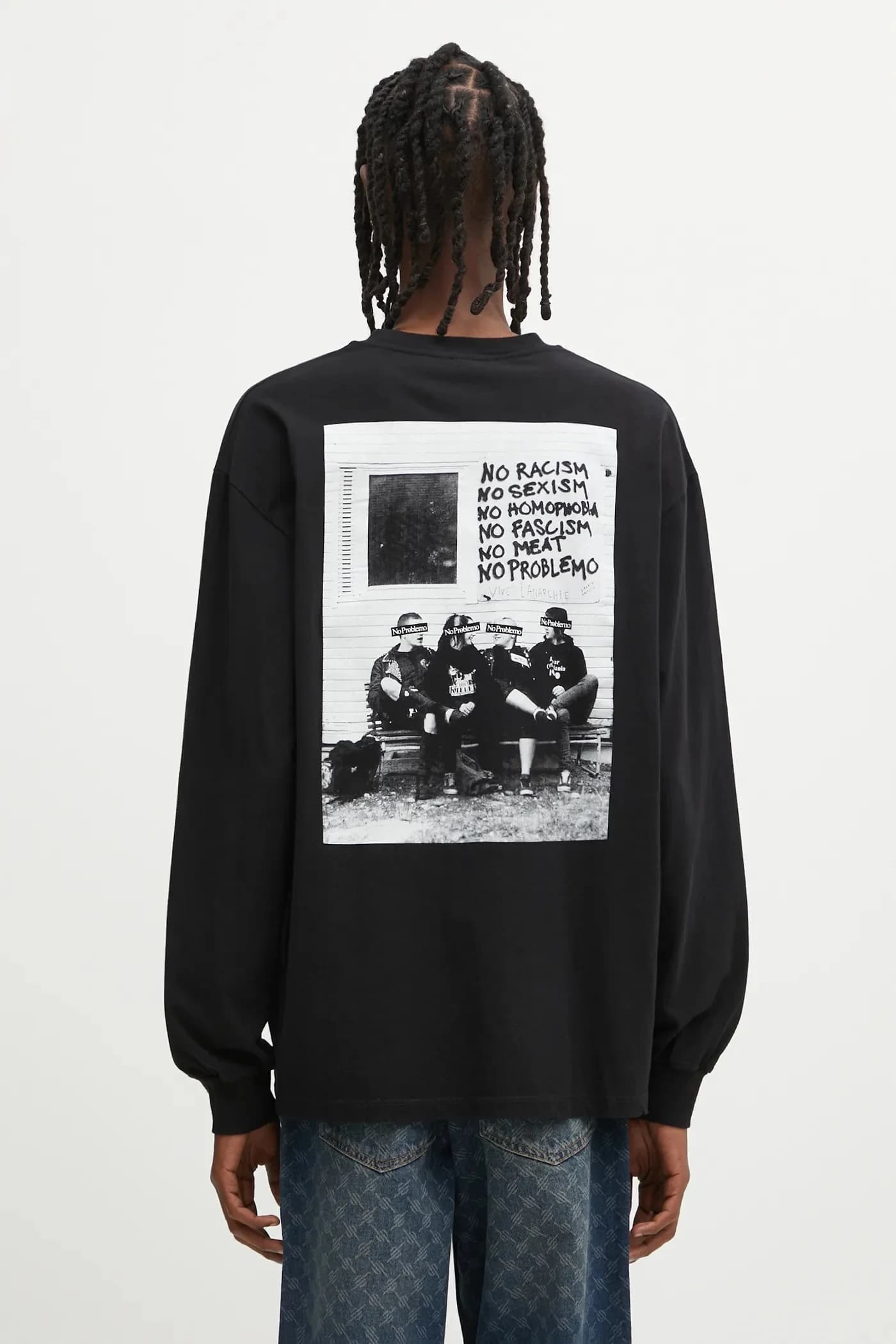 Хлопковая рубашка No War с длинными рукавами