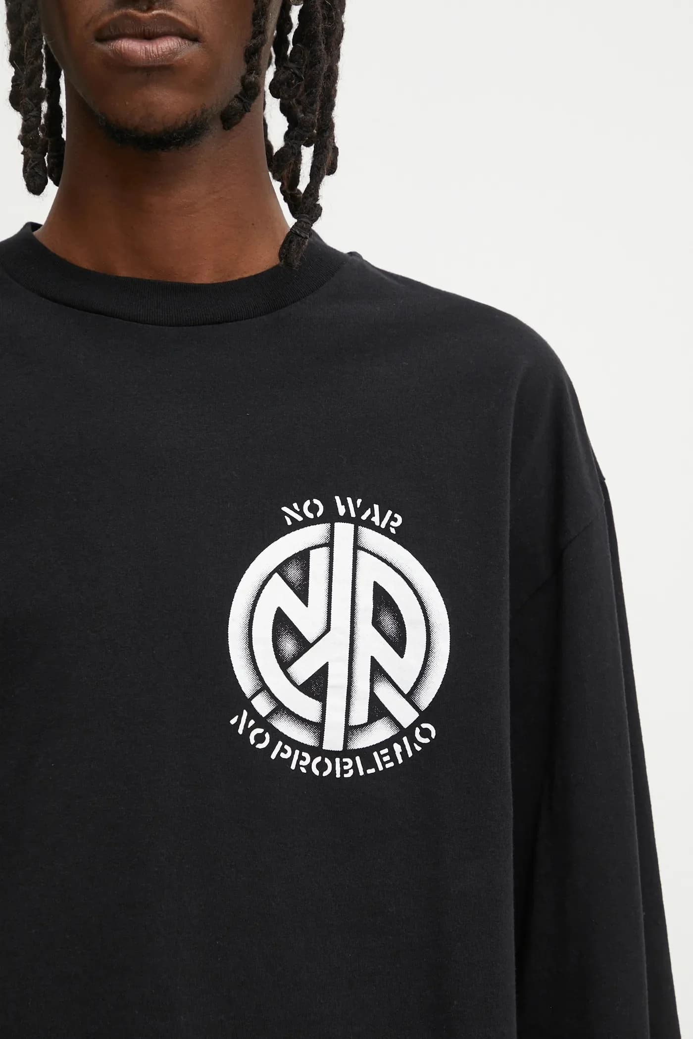 Хлопковая рубашка No War с длинными рукавами - фото 4