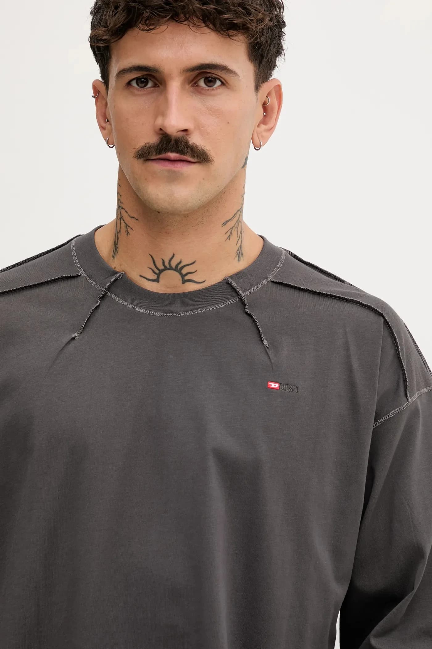 Хлопковая рубашка с длинным рукавом T-CRAHOR-BOXT-LS-T1 - фото 4