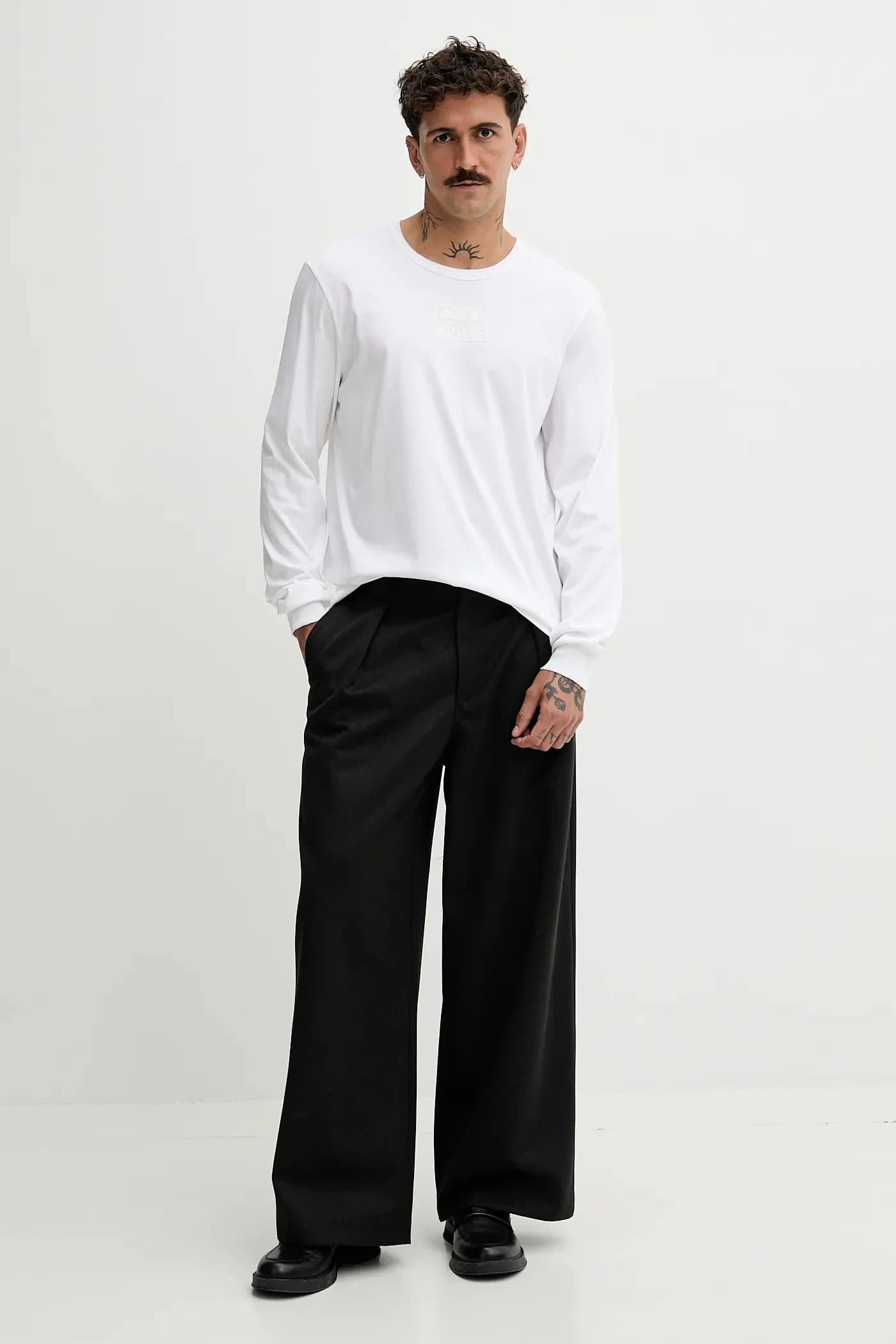 Хлопковая рубашка с длинным рукавом T-MADJUST-LS-T1 - фото 2