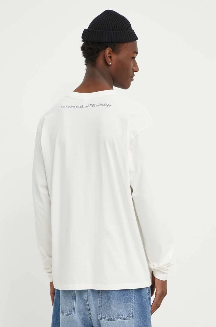 Хлопковая рубашка с длинным рукавом - фото 3