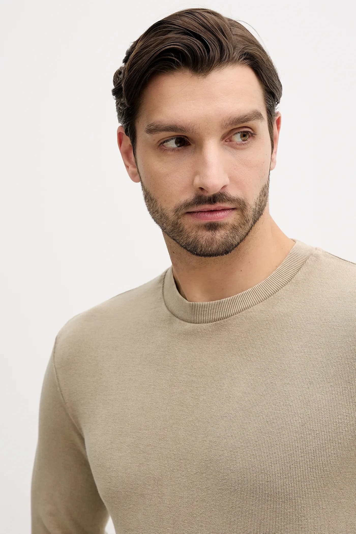 Хлопковая рубашка с длинным рукавом - фото 4